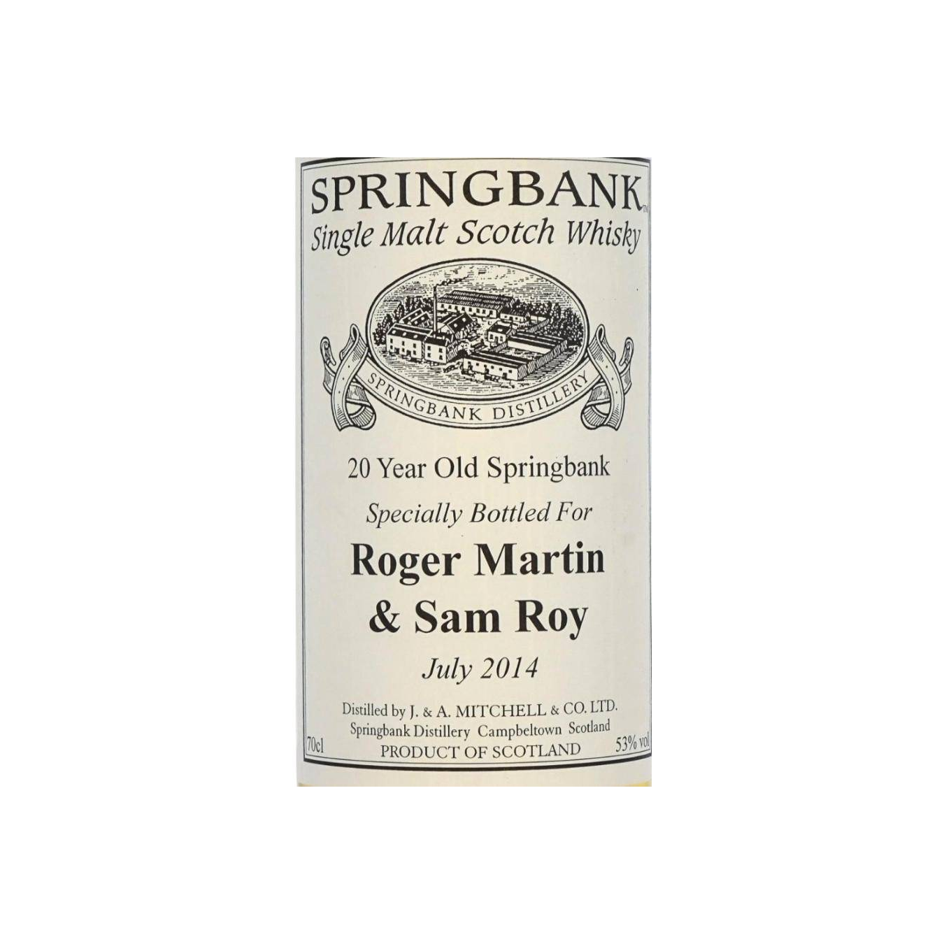 Springbank 20 Years Single Malt Whisky 2