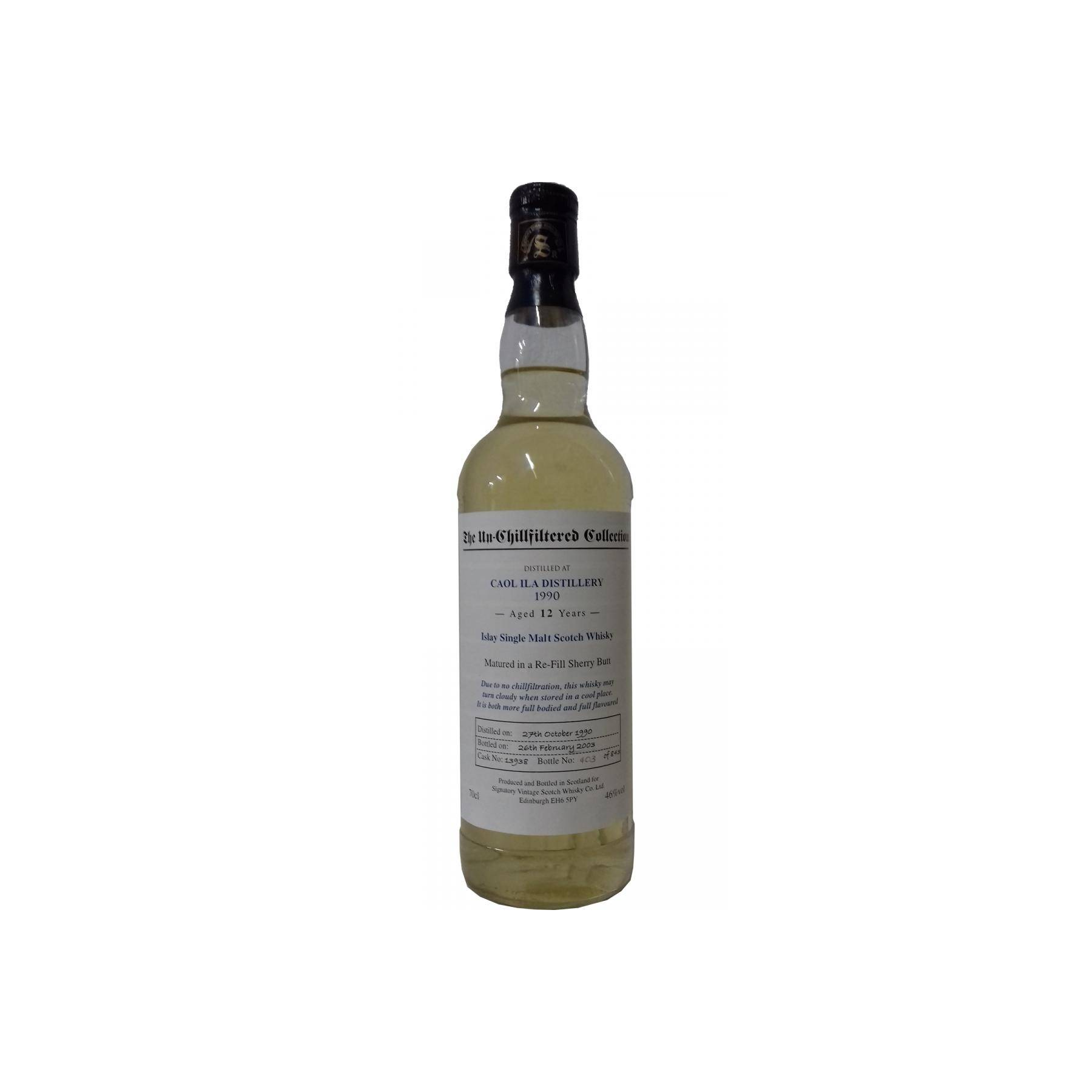 Caol Ila The Un-Chillfiltered Collection 1990 12 Years Single Malt Whisky