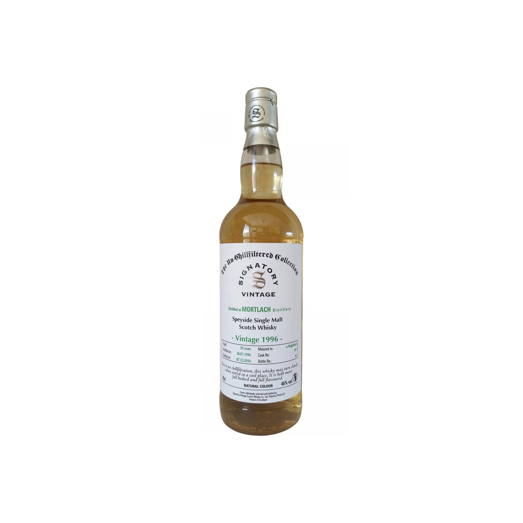Mortlach The Un-Chillfiltered Collection 1996 20 Years Single Malt Whisky