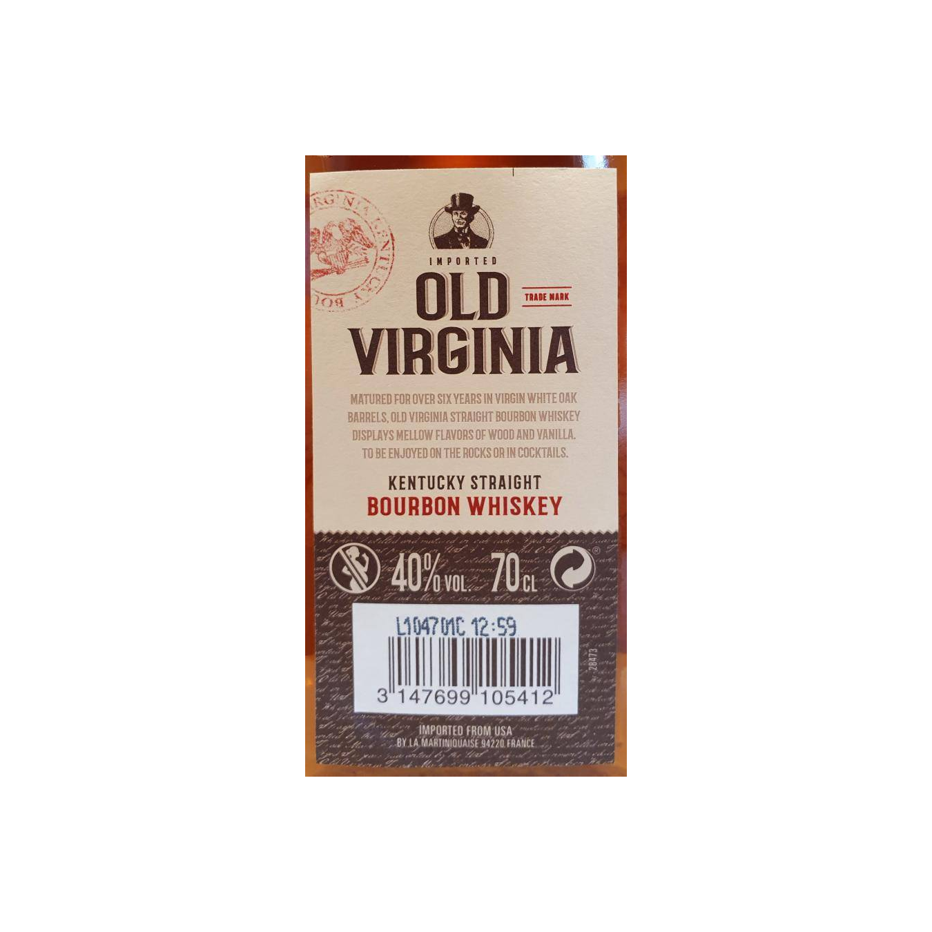 Old Virginia 6 Years Bourbon Whisky 2
