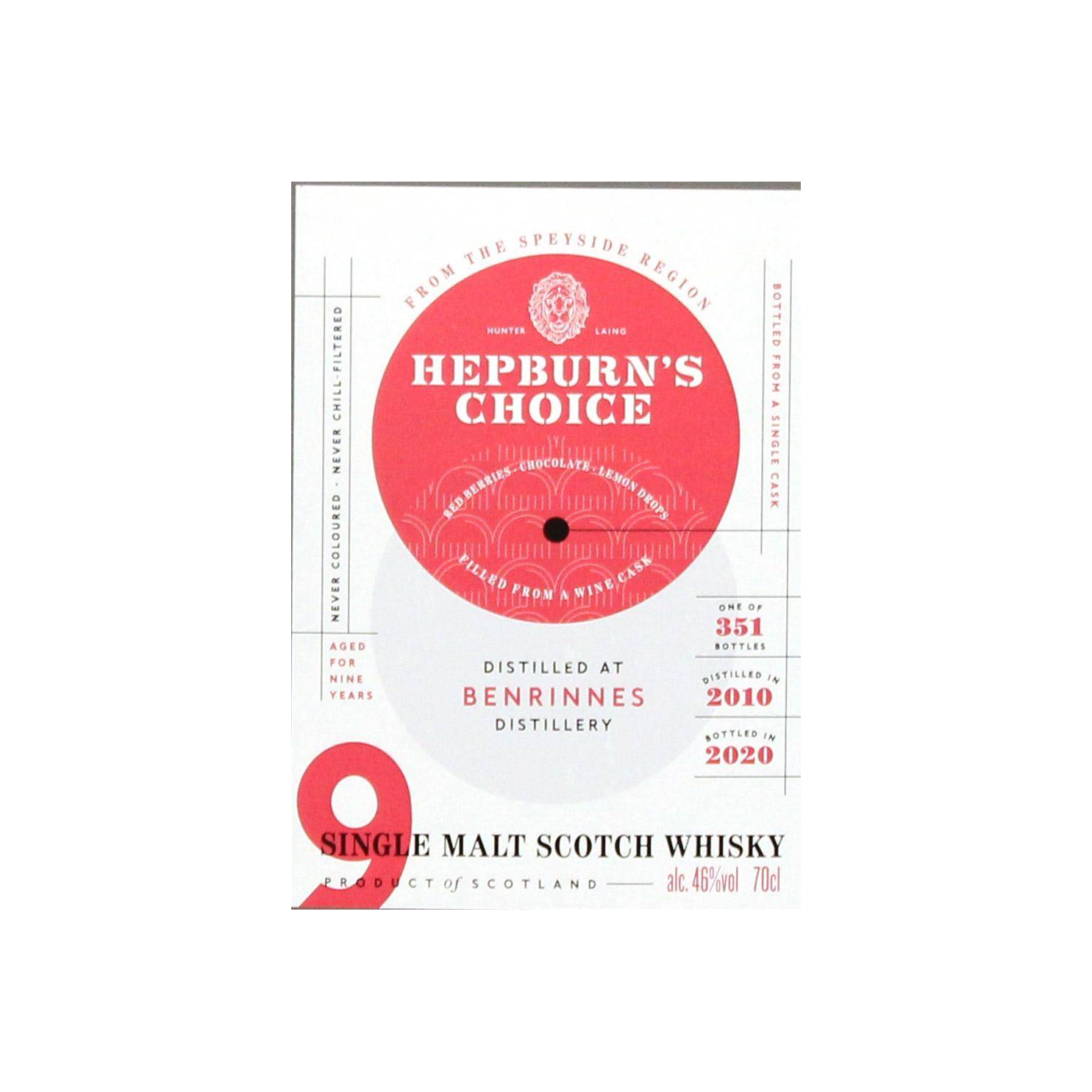 Benrinnes 2010 9 Years Single Malt Whisky 2