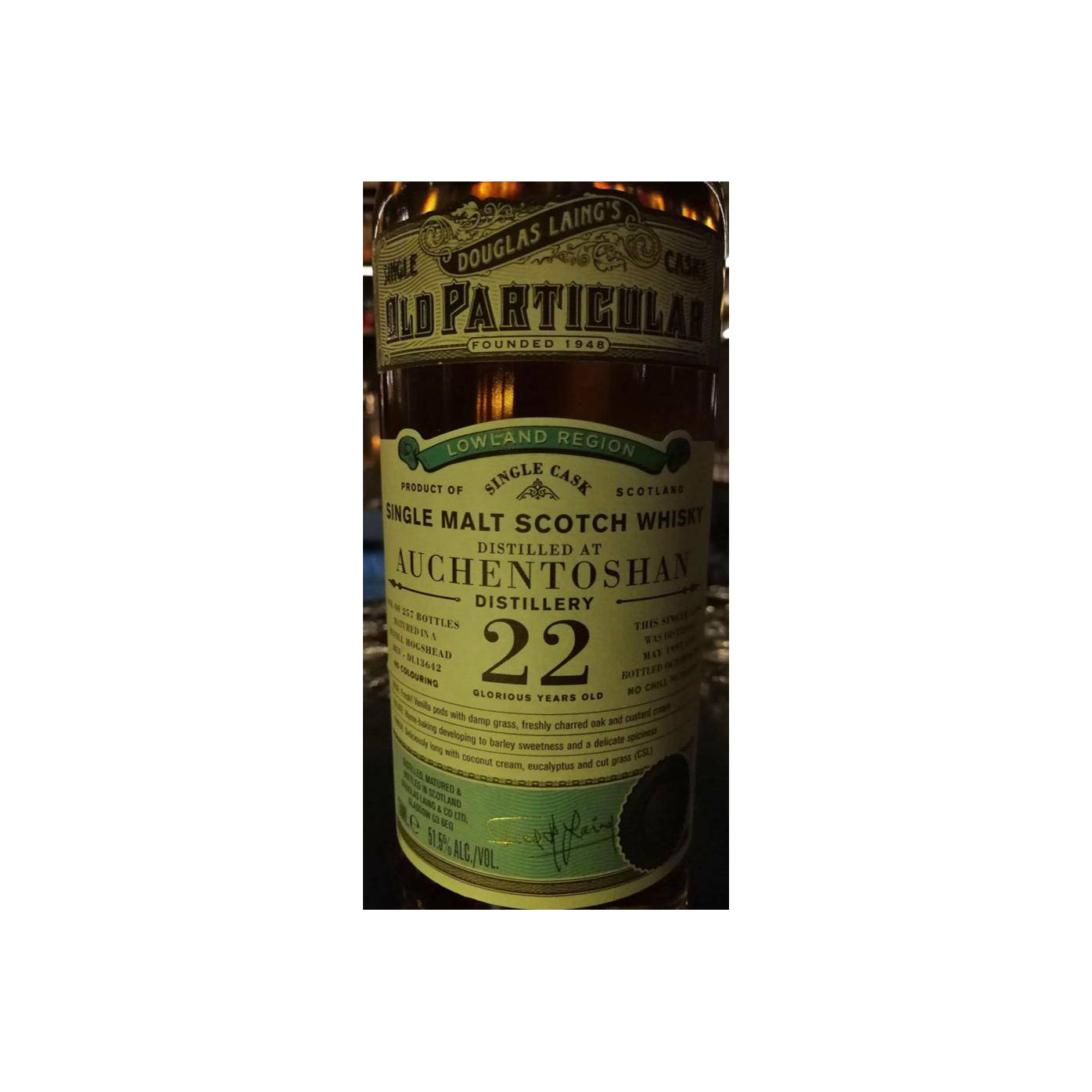 Auchentoshan Old Particular 1997 22 Years Single Malt Whisky 2