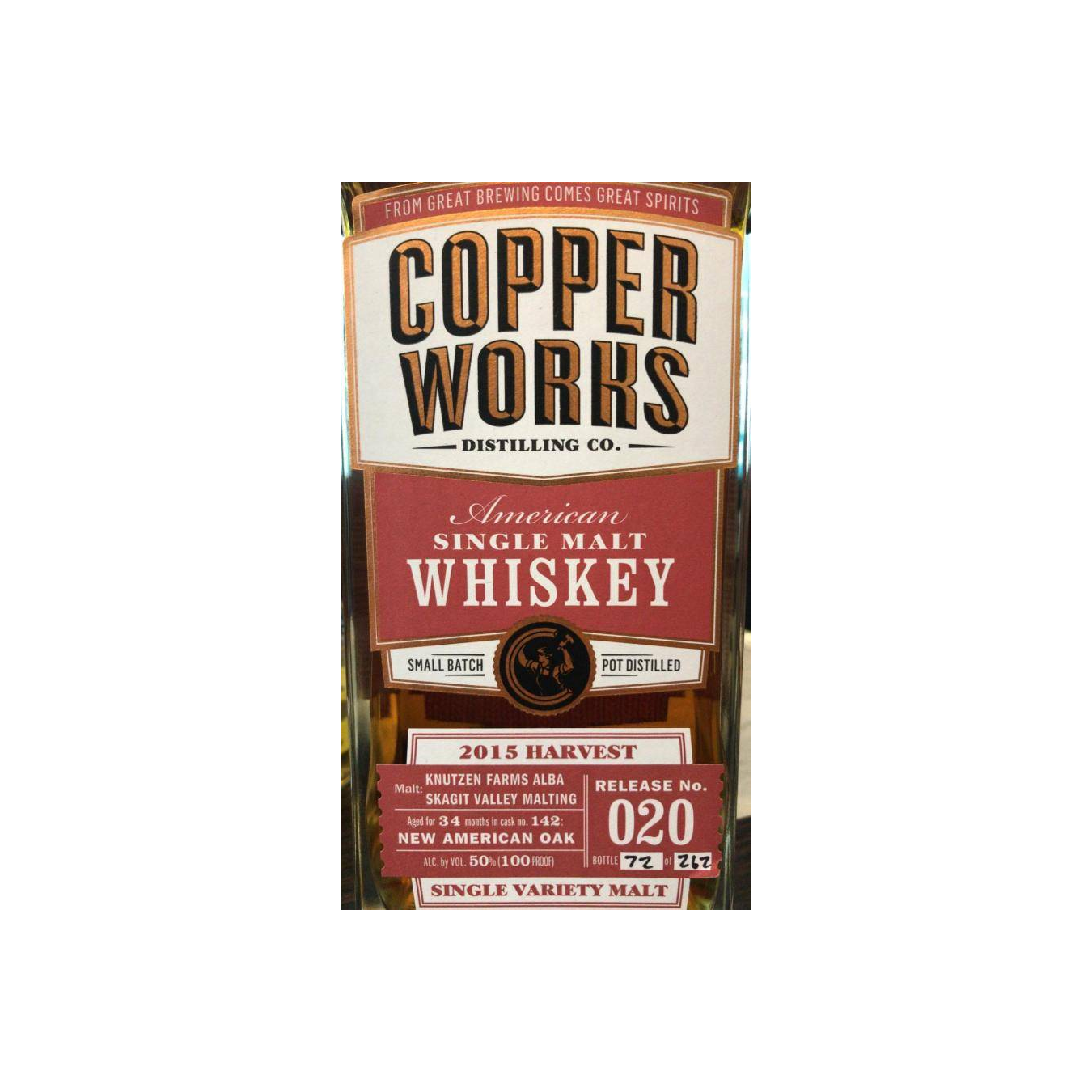 Copperworks American Single Malt Whiskey