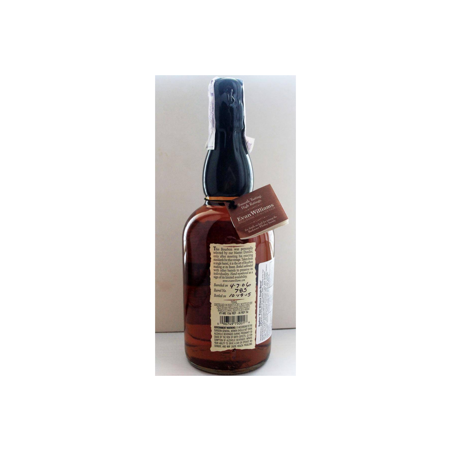 Evan Williams 2006 9 Years Bourbon Whisky 2