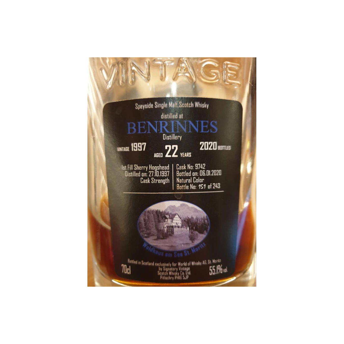 Benrinnes 1997 22 Years Single Malt Whisky 2