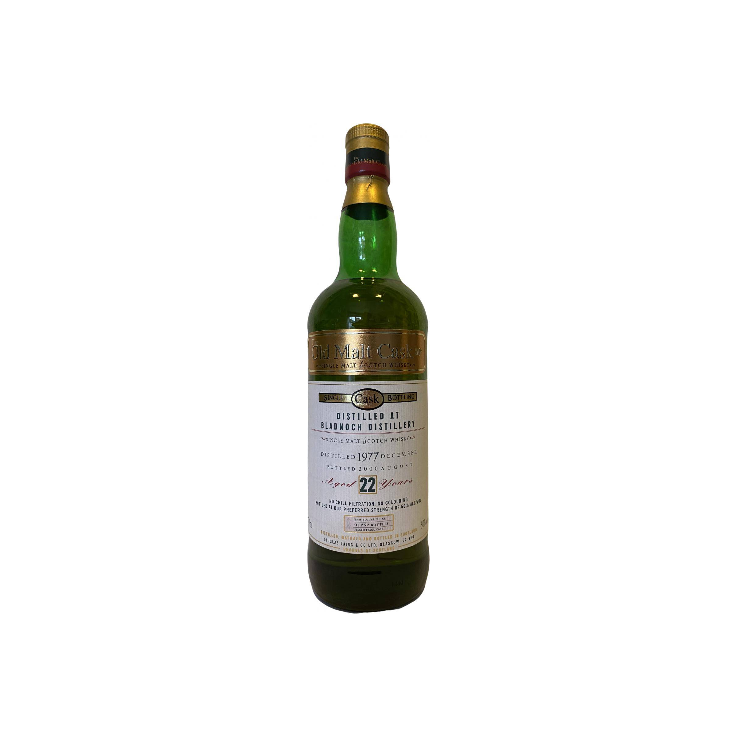 Bladnoch Old Malt Cask 1977 22 Years Single Malt Whisky