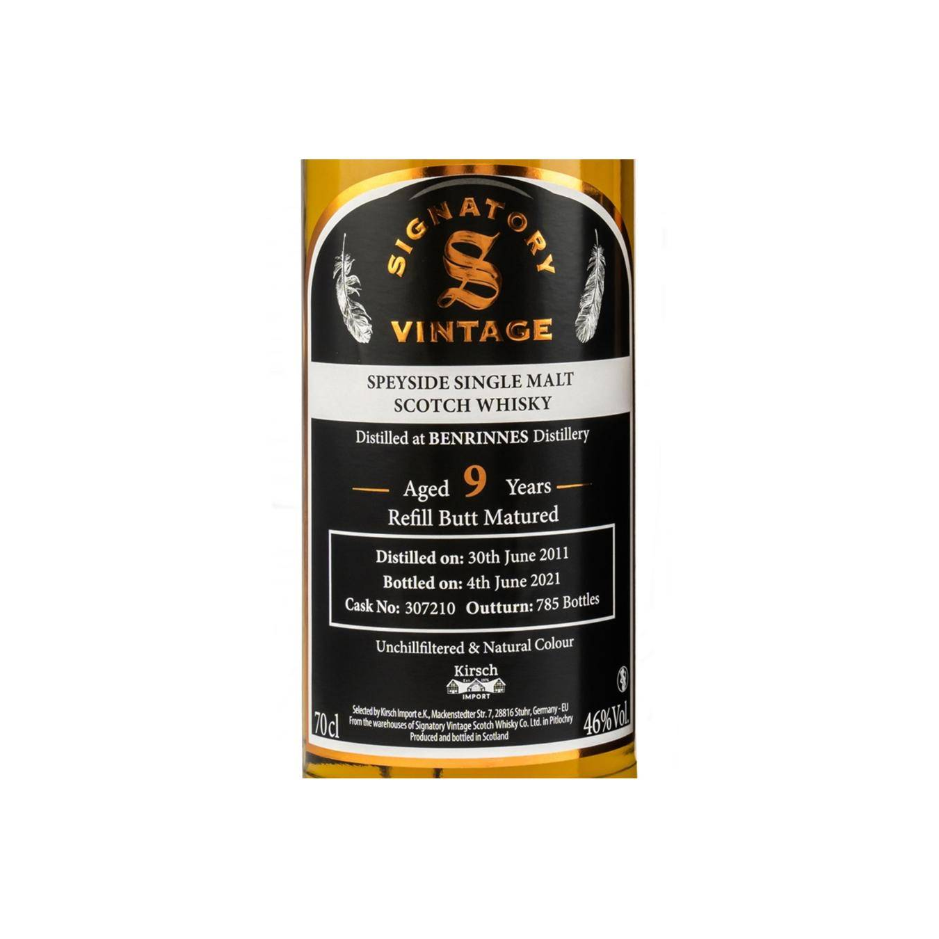 Benrinnes 2011 9 Years Single Malt Whisky 2