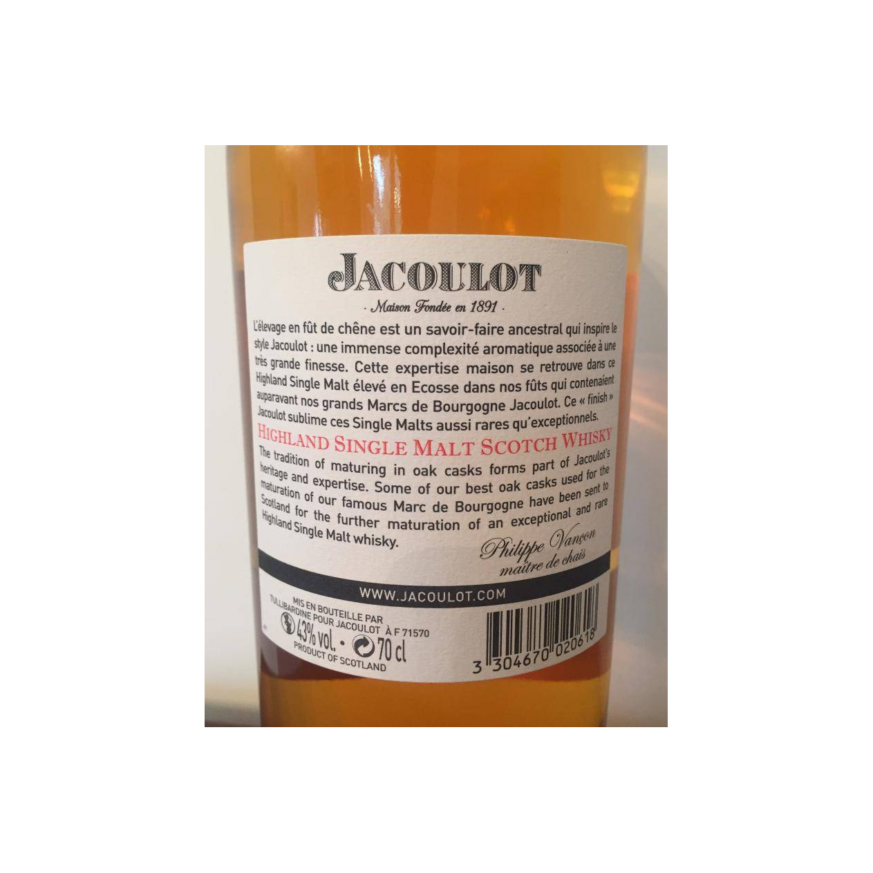 Jacoulot Highland Single Malt - #1 2