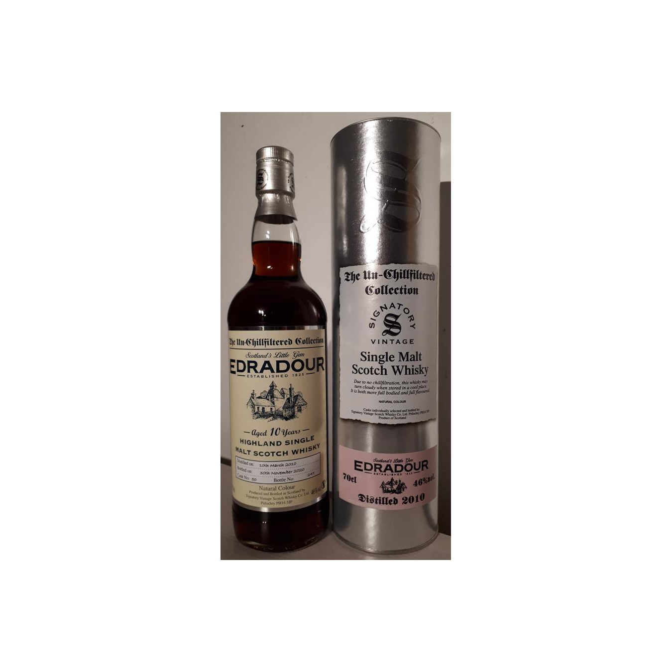 Edradour The Un-Chillfiltered Collection 2010 10 Years Single Malt Whisky 2