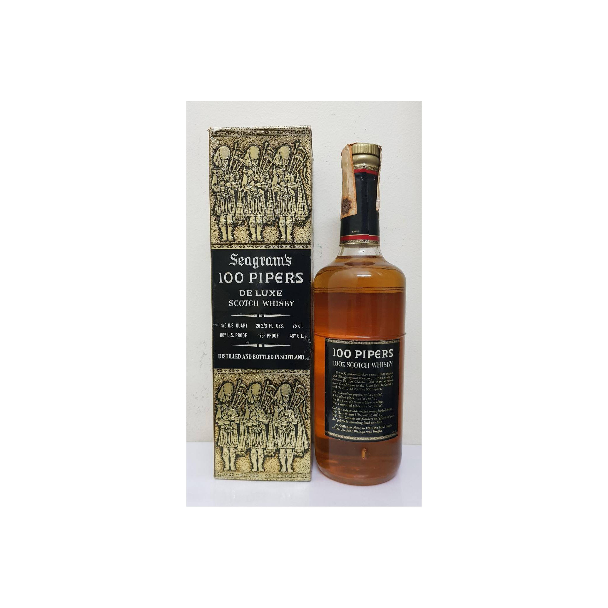 100 Pipers De Luxe Scotch Whisky 3