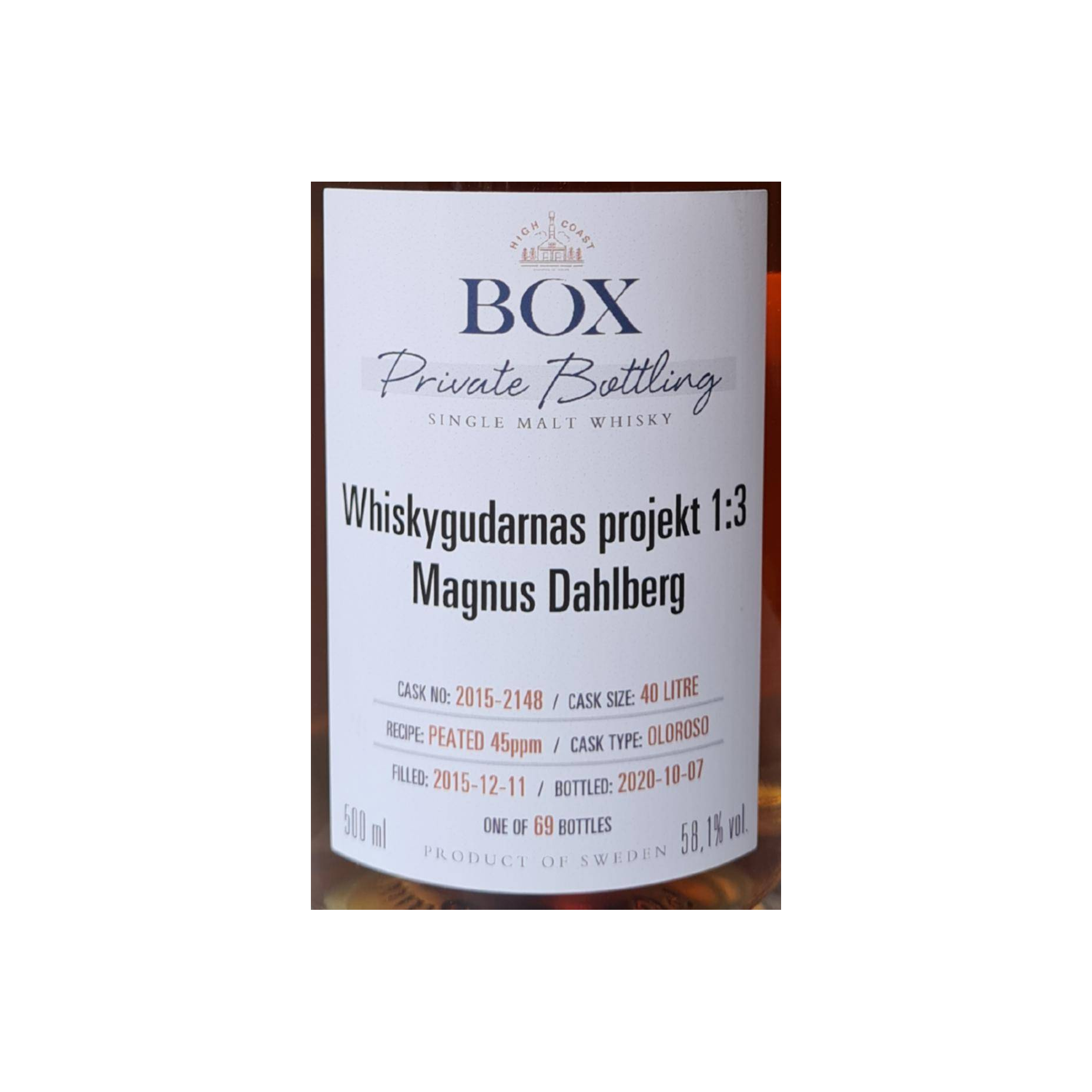 Compass Box Private Bottling 2015 4 Years Single Malt Whisky 2