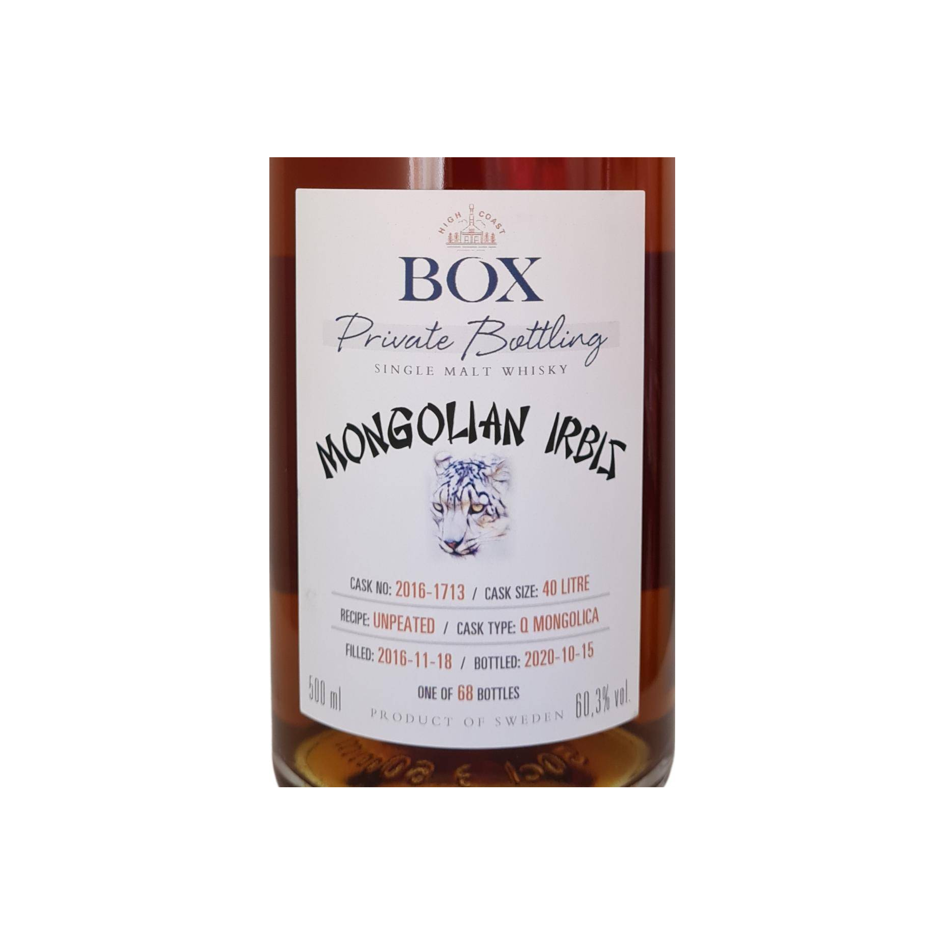 Compass Box Private Bottling 2016 3 Years Single Malt Whisky 2