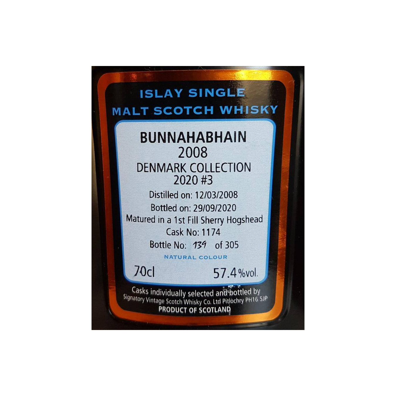 Bunnahabhain Cask Strength Collection 2008 12 Years Single Malt Whisky 3