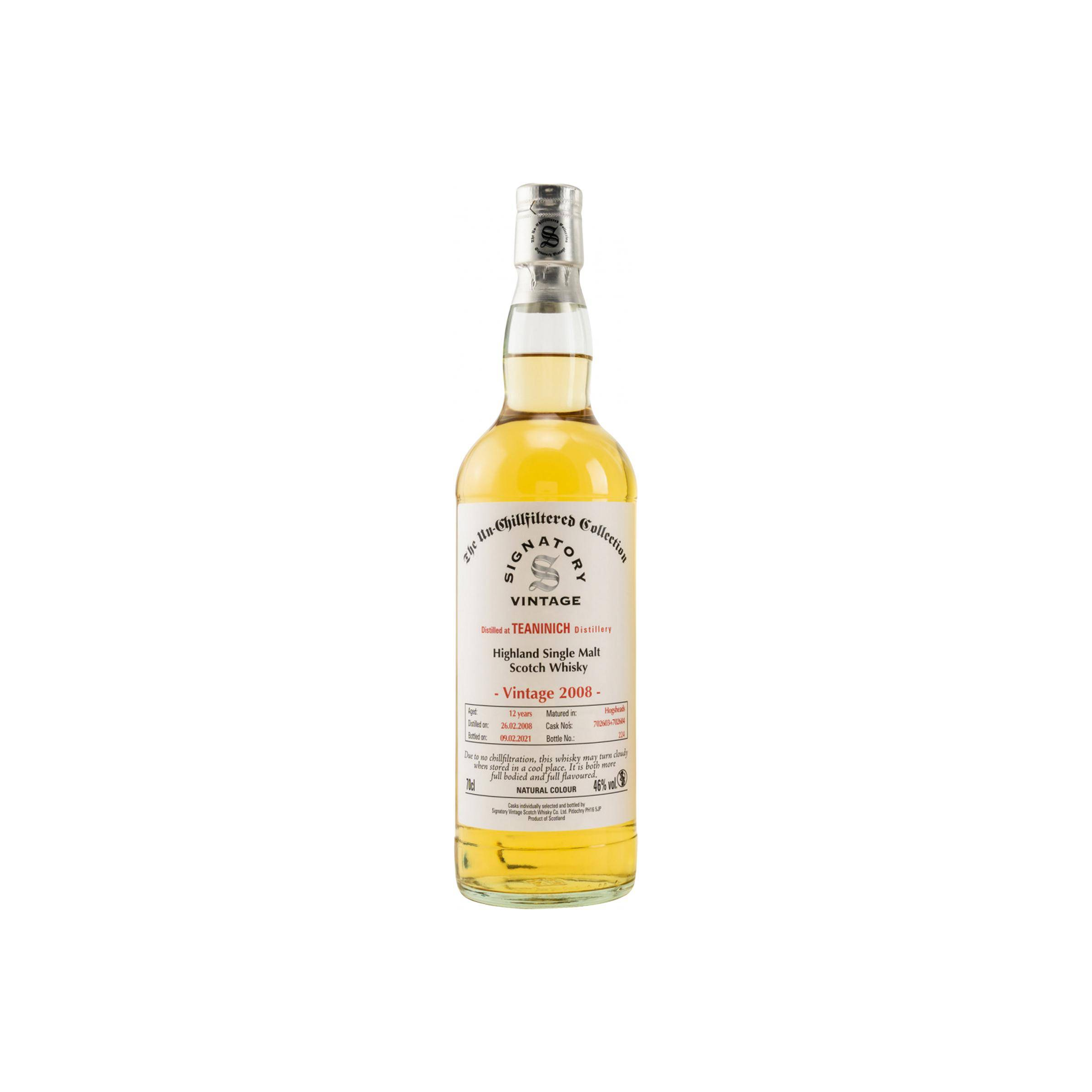 Teaninich The Un-Chillfiltered Collection 2008 12 Years Single Malt Whisky