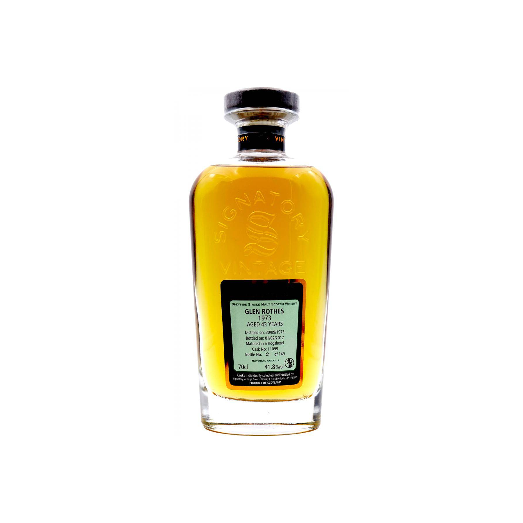 The Glenrothes 1973 43 Years Single Malt Whisky
