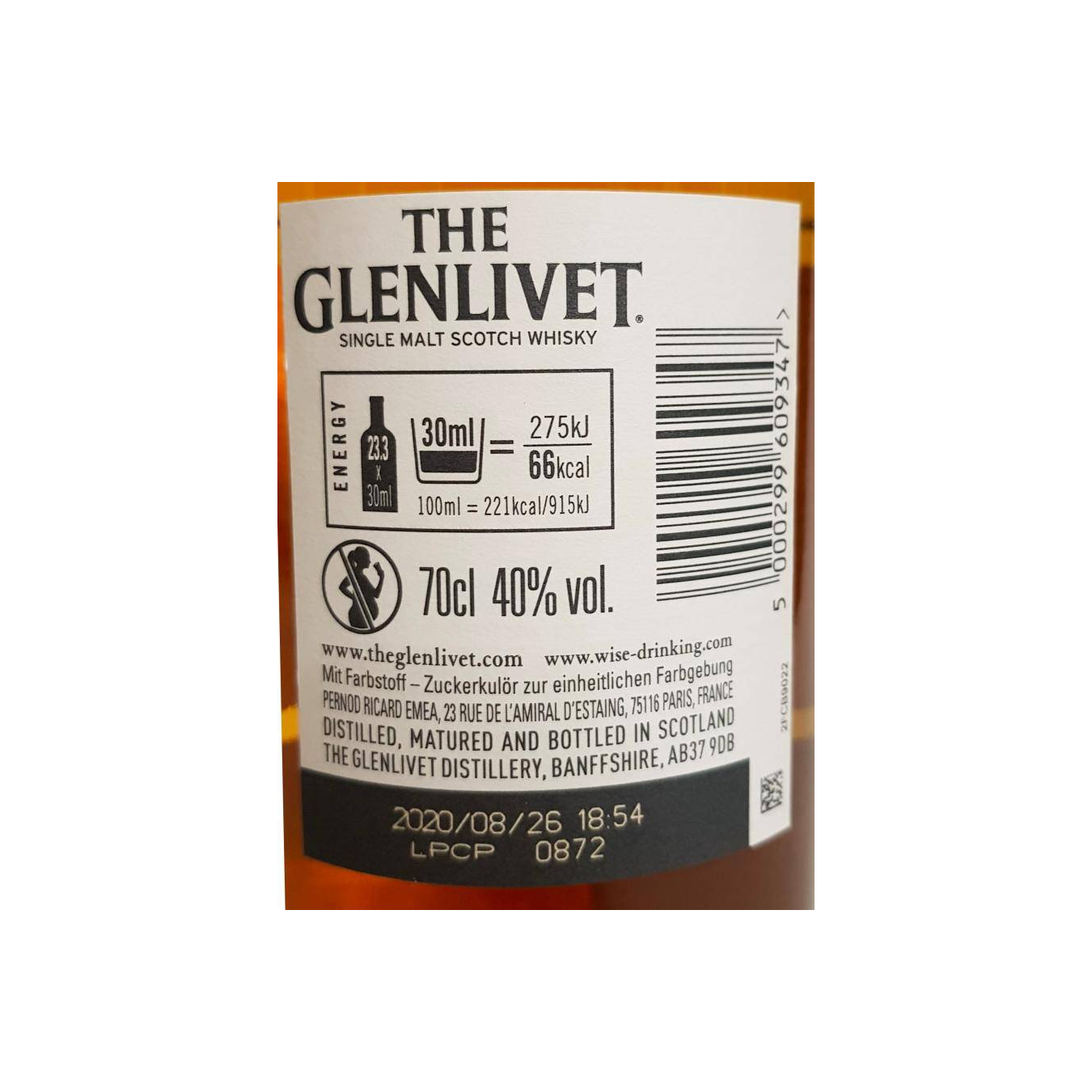 The Glenlivet Single Malt Whisky 2