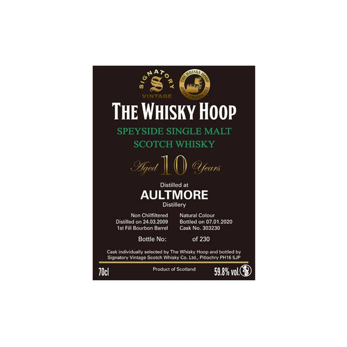 Aultmore 2009 10 Years Single Malt Whisky