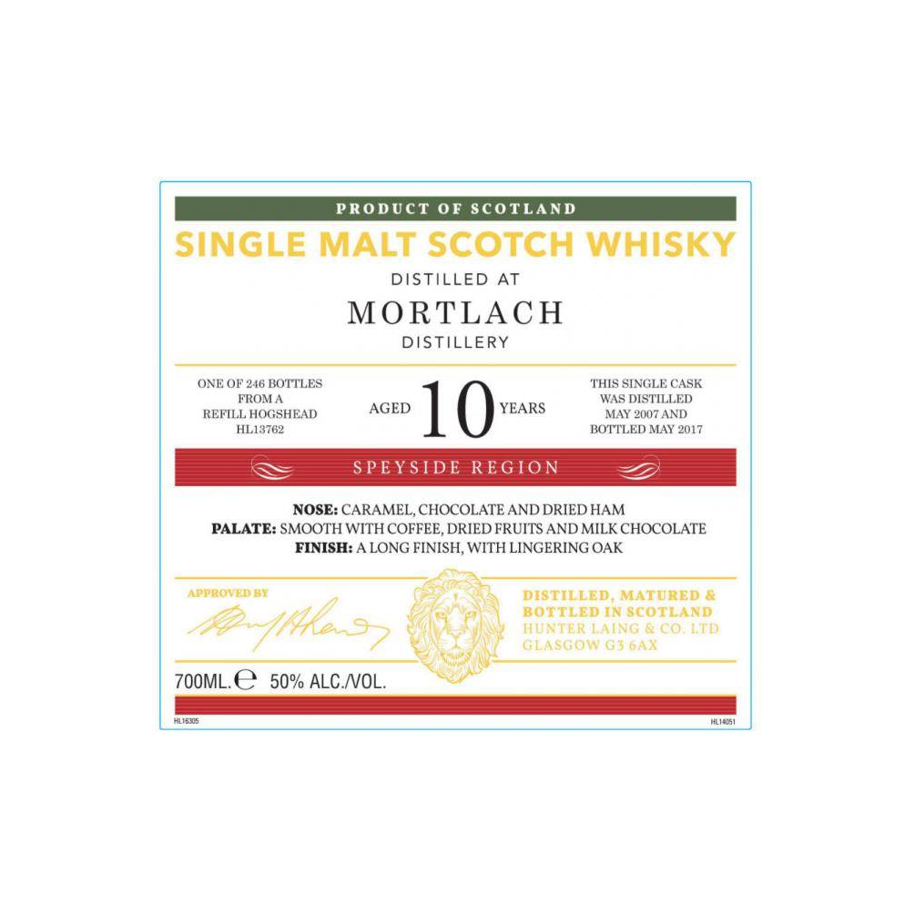Mortlach Old Malt Cask 2007 10 Years Single Malt Whisky