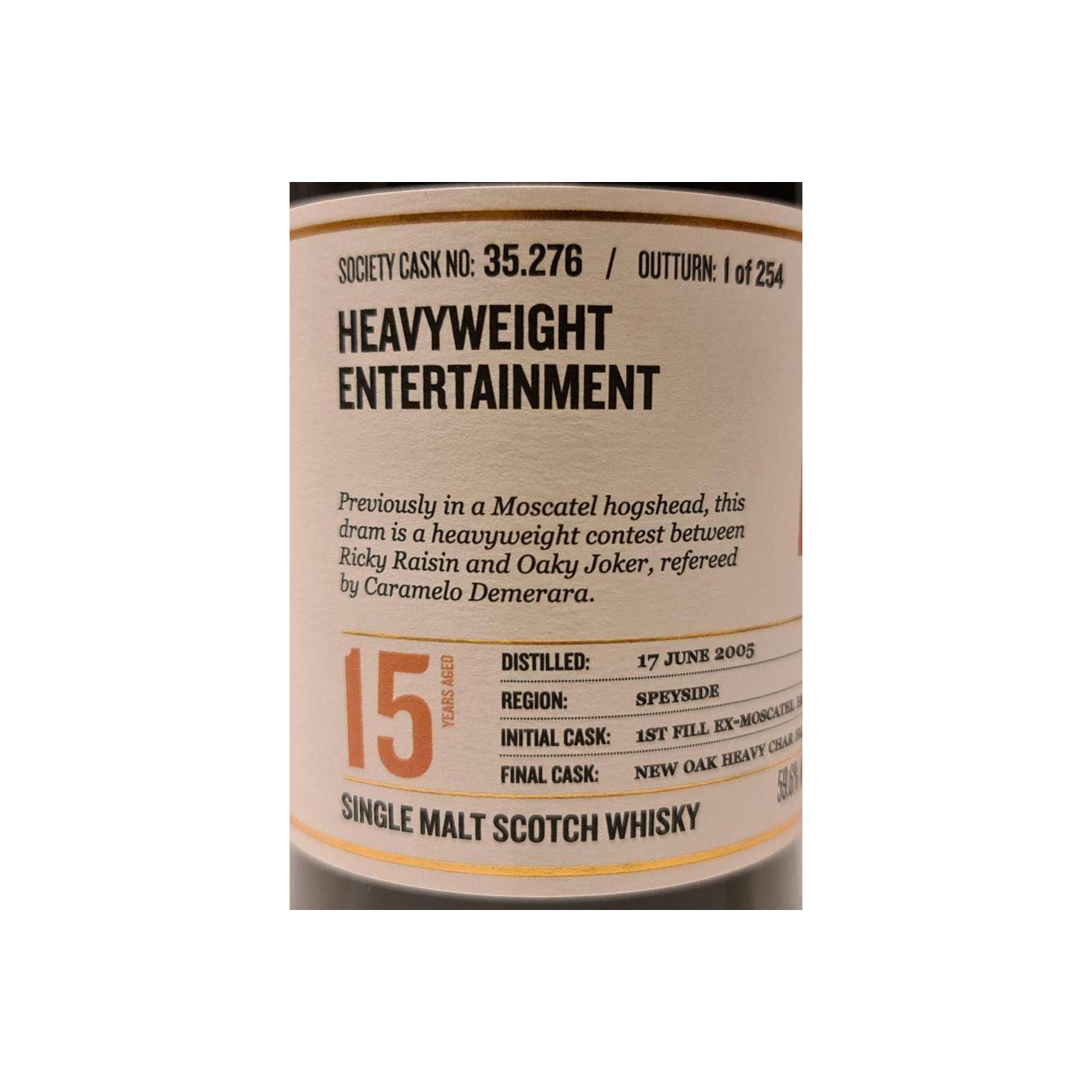 The Scotch Malt Whisky Society 2005 15 Years Single Malt Whisky 2