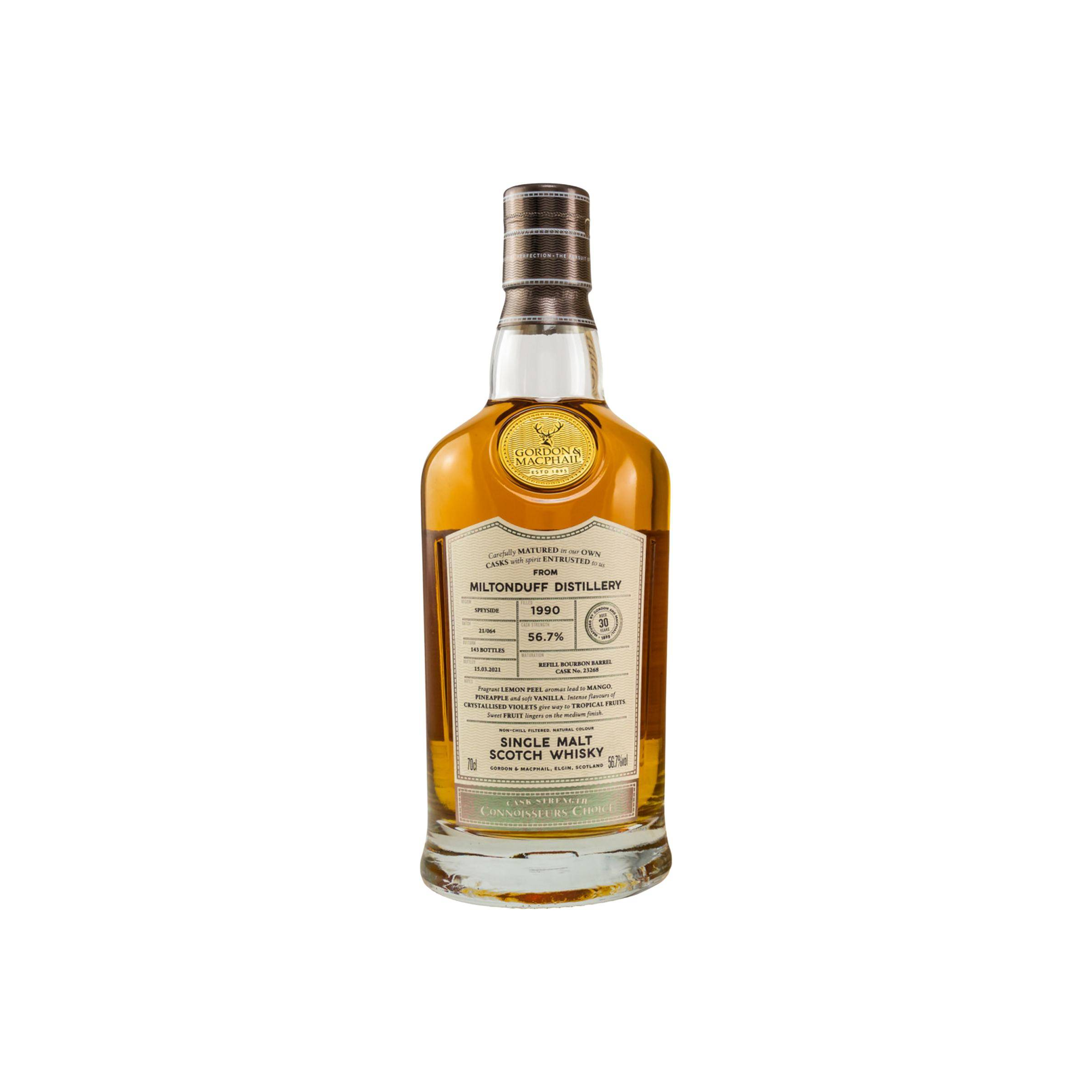 Miltonduff Connoisseurs Choice - Cask Strength 1990 30 Years Single Malt Whisky
