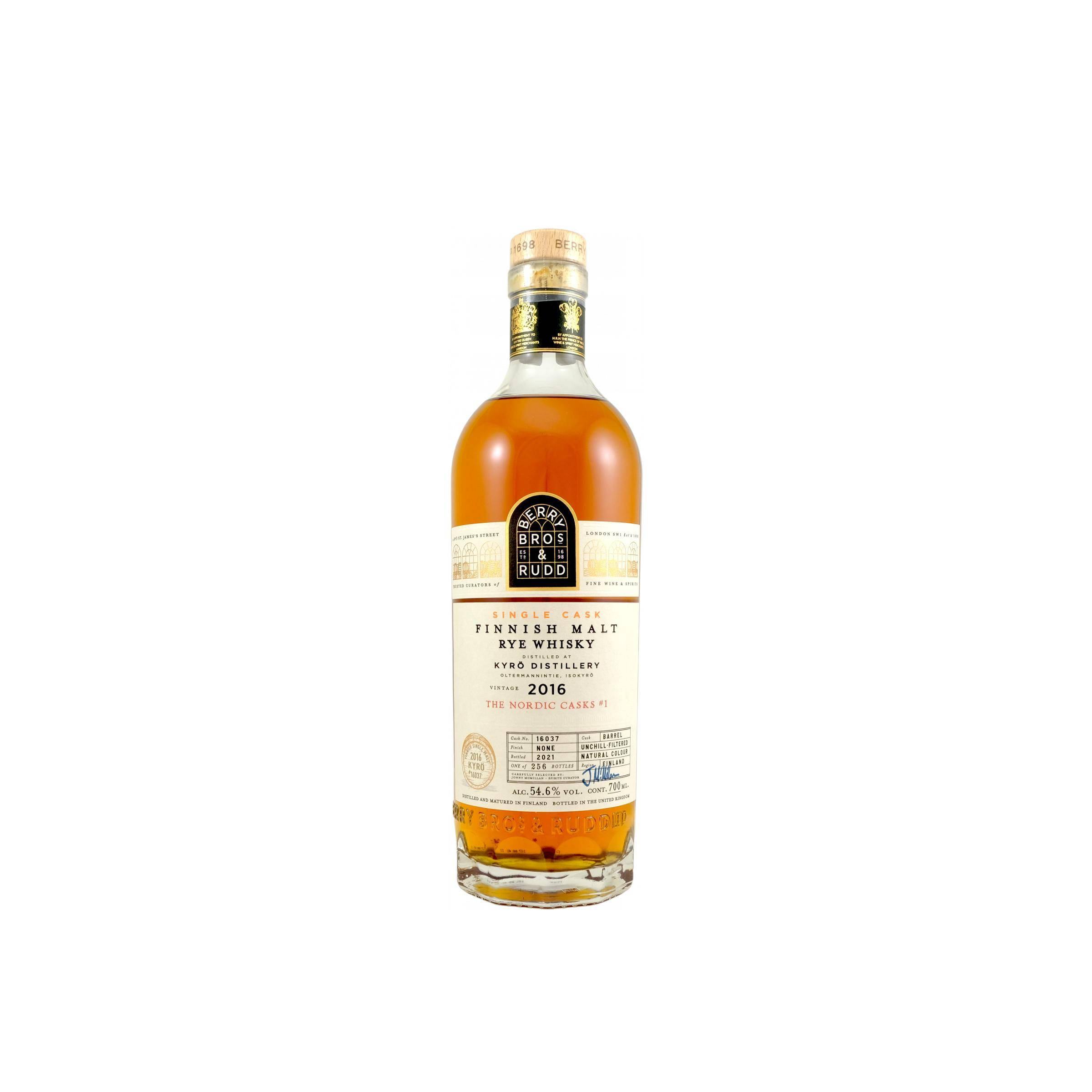 Berry Bros. & Rudd 2016 5 Years Rye Whisky
