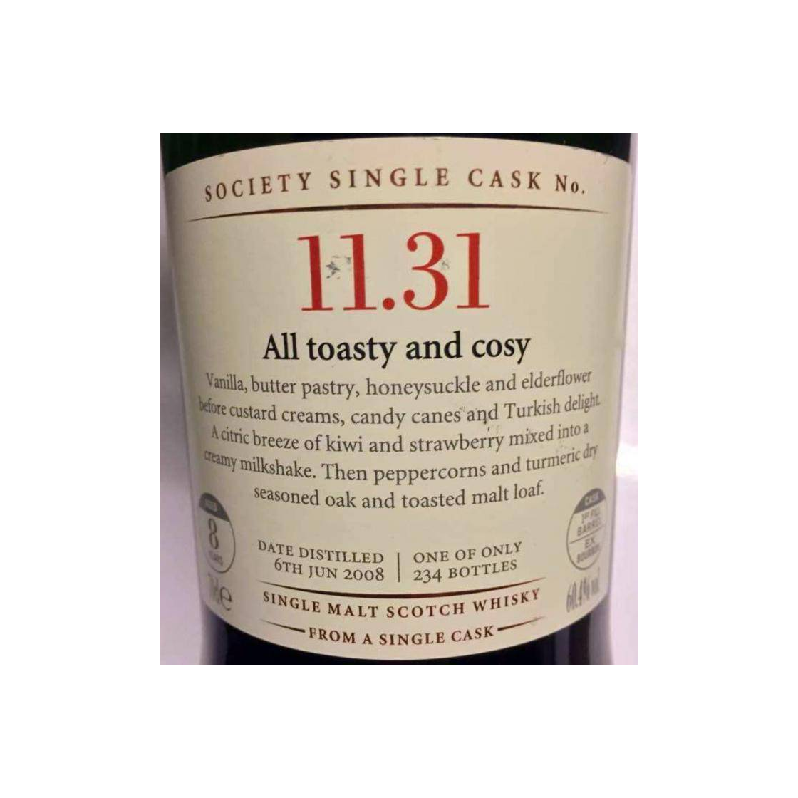 The Scotch Malt Whisky Society 2008 8 Years Single Malt Whisky 2