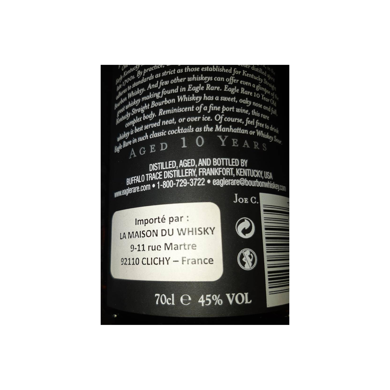 Eagle Rare Kentucky Straight Bourbon Whiskey 10 Years Bourbon Whisky 2