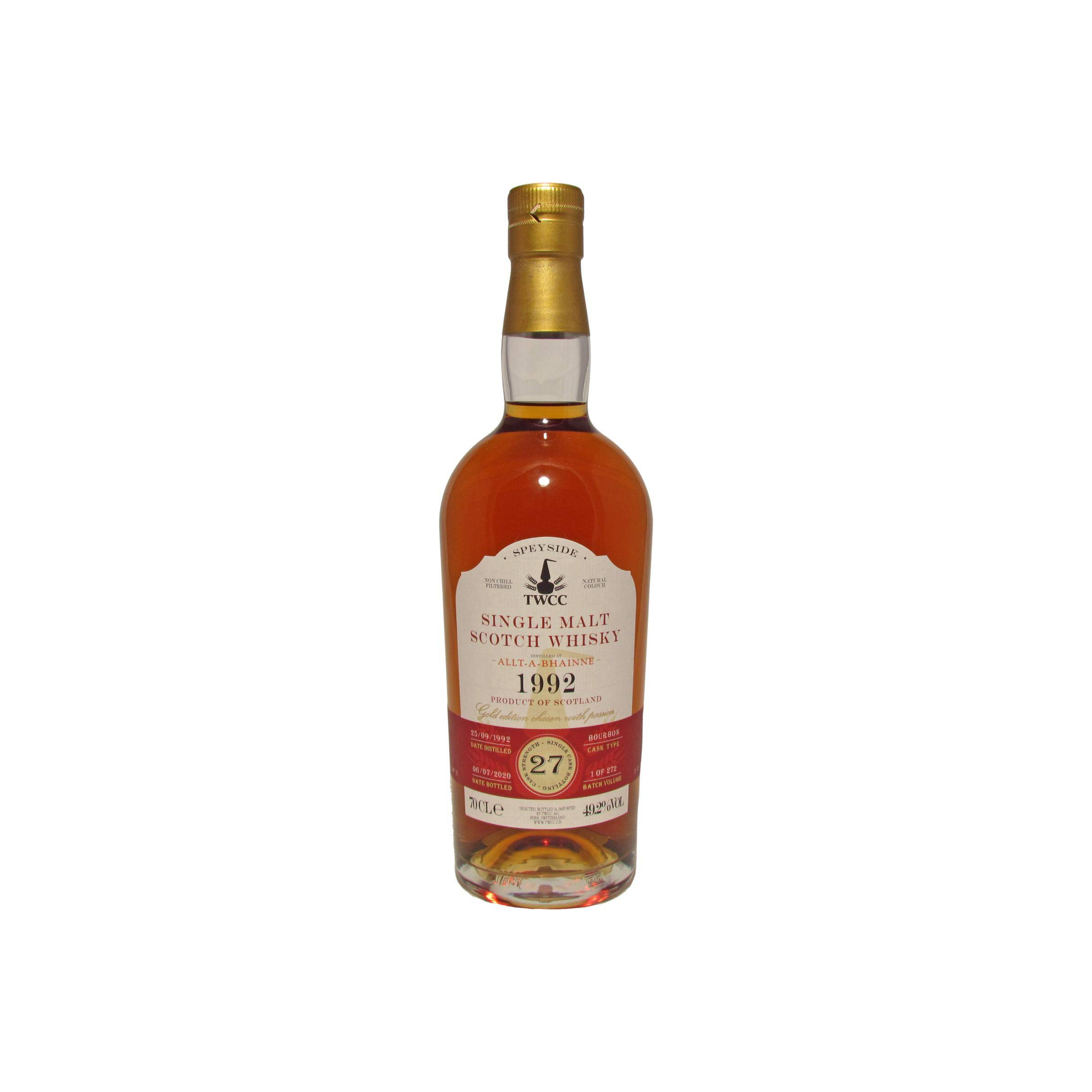 Allt-A-Bhainne 1992 27 Years Single Malt Whisky
