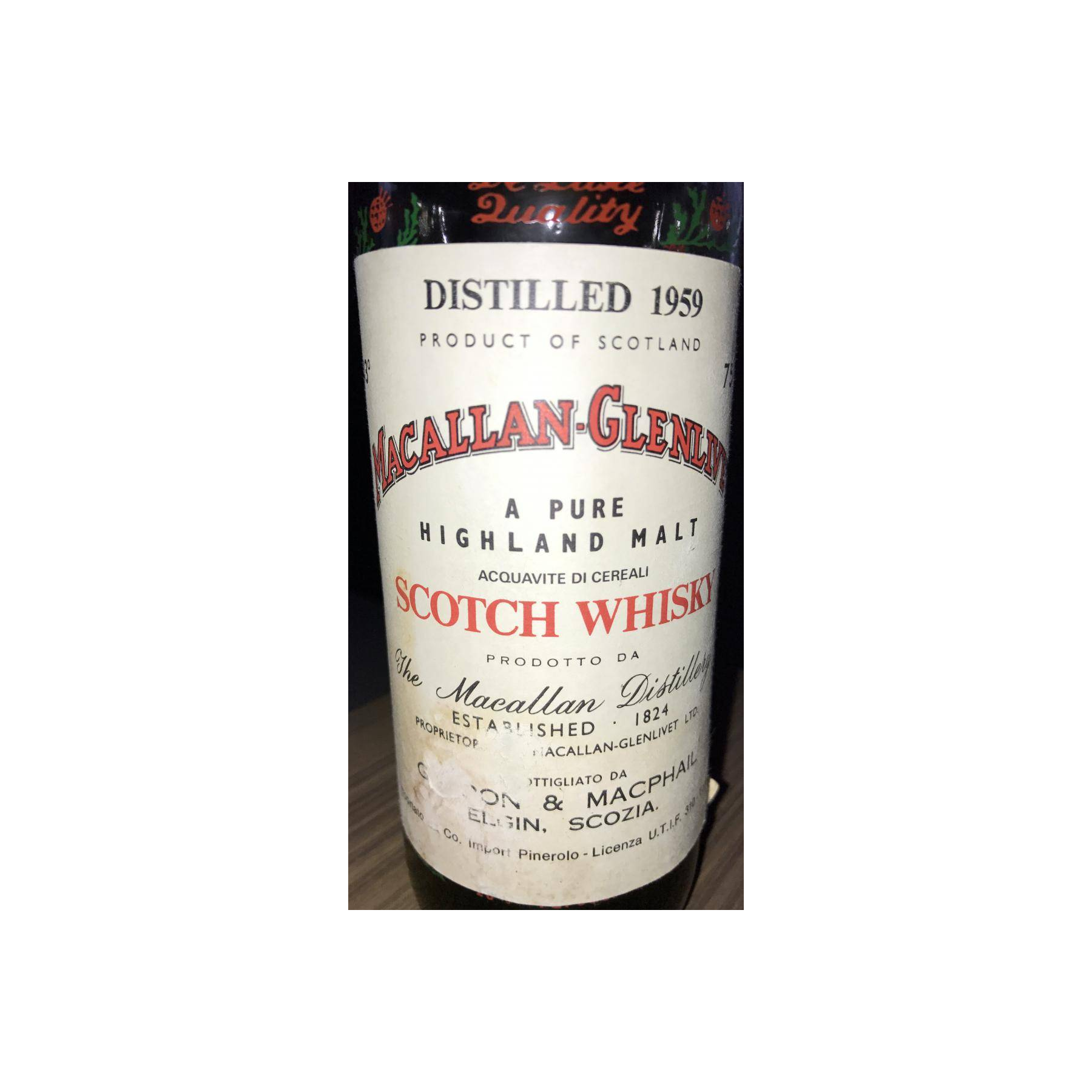 The Macallan 1959 15 Years Single Malt Whisky 2