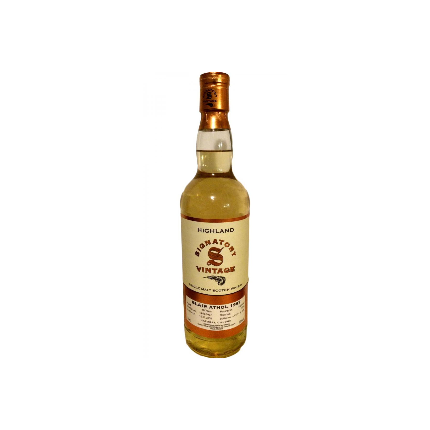 Blair Athol Vintage Collection 1987 18 Years Single Malt Whisky