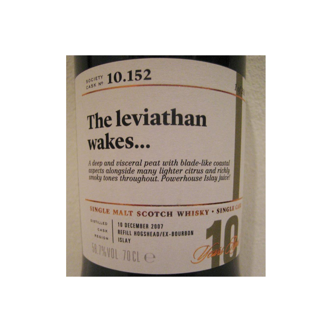 The Scotch Malt Whisky Society 2007 10 Years Single Malt Whisky 2