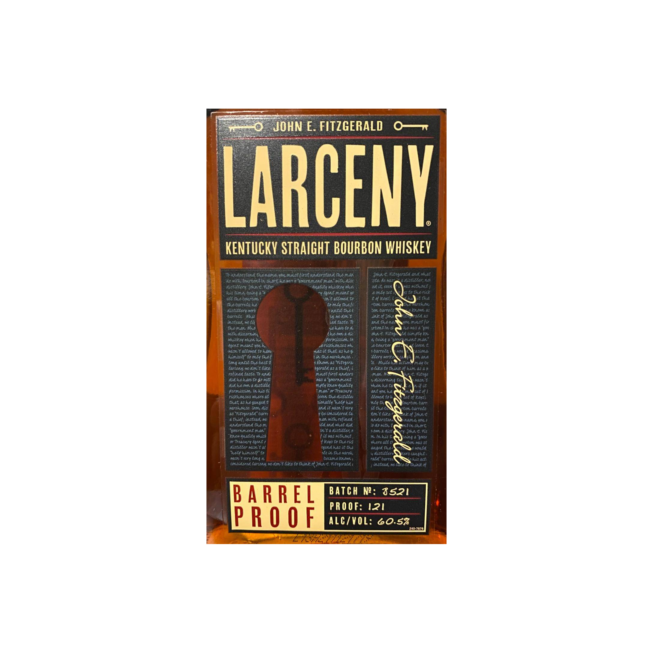 John E. Fitzgerald Larceny Barrel Proof 2
