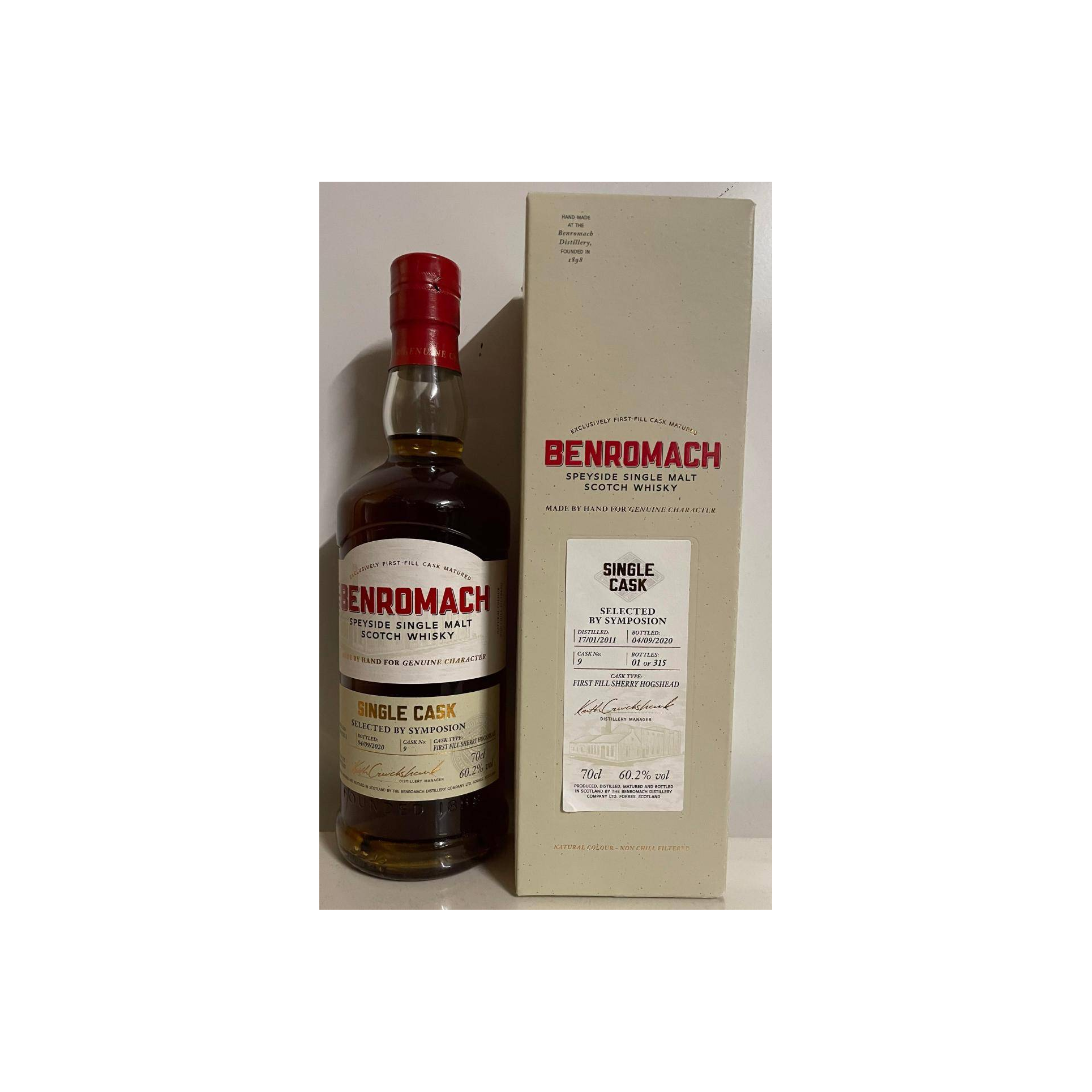 Benromach Single Cask 2011 9 Years Single Malt Whisky 2