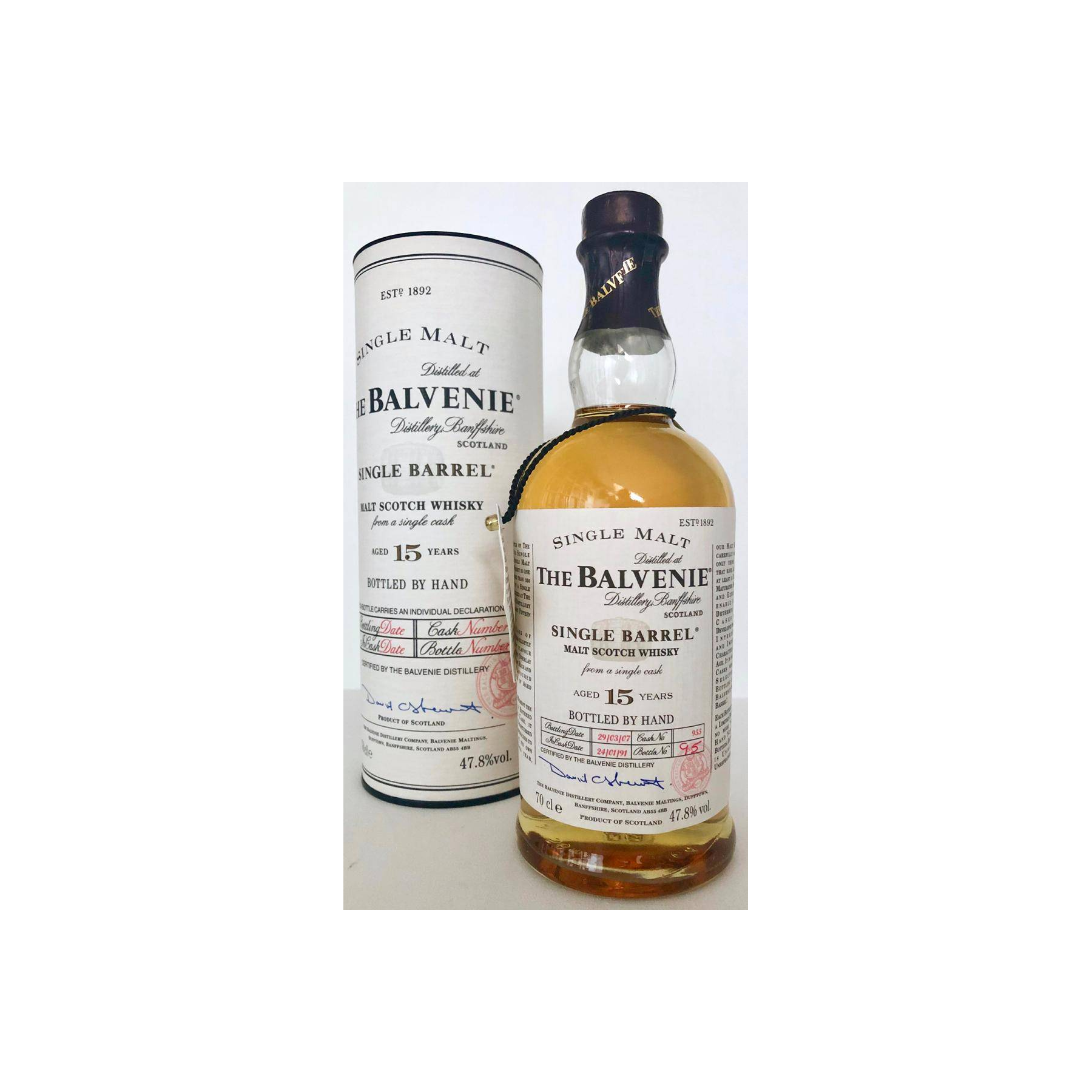 The Balvenie Single Cask 1991 15 Years Single Malt Whisky