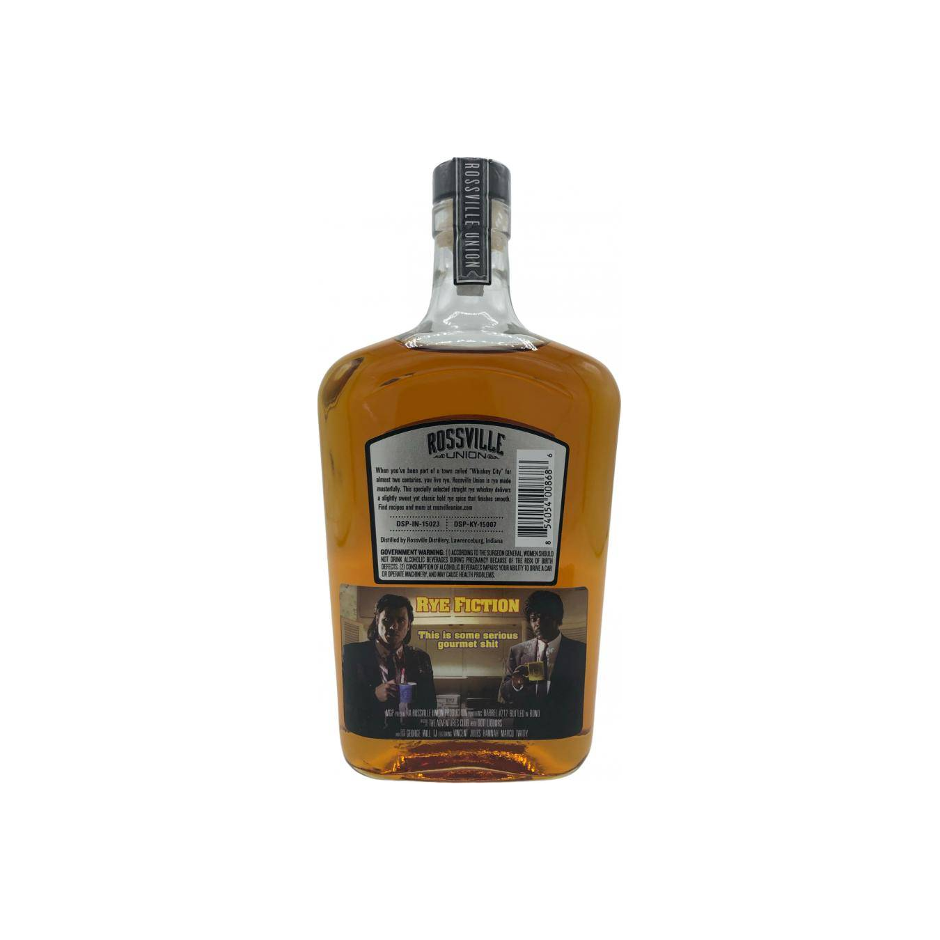 Rossville Union Master Crafted Straight Rye Whiskey BIB 2