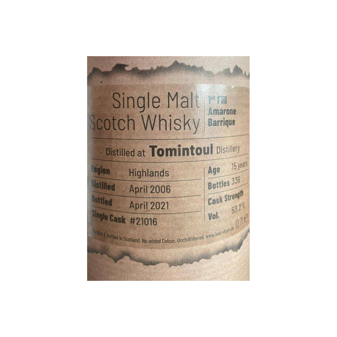 Tomintoul 2006 15 Years Single Malt Whisky 2