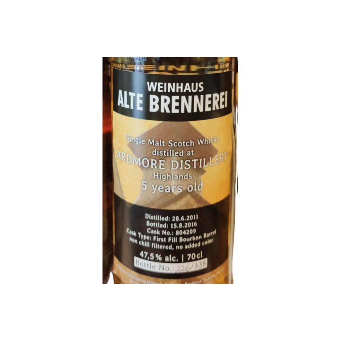 Ardmore 2011 5 Years Single Malt Whisky