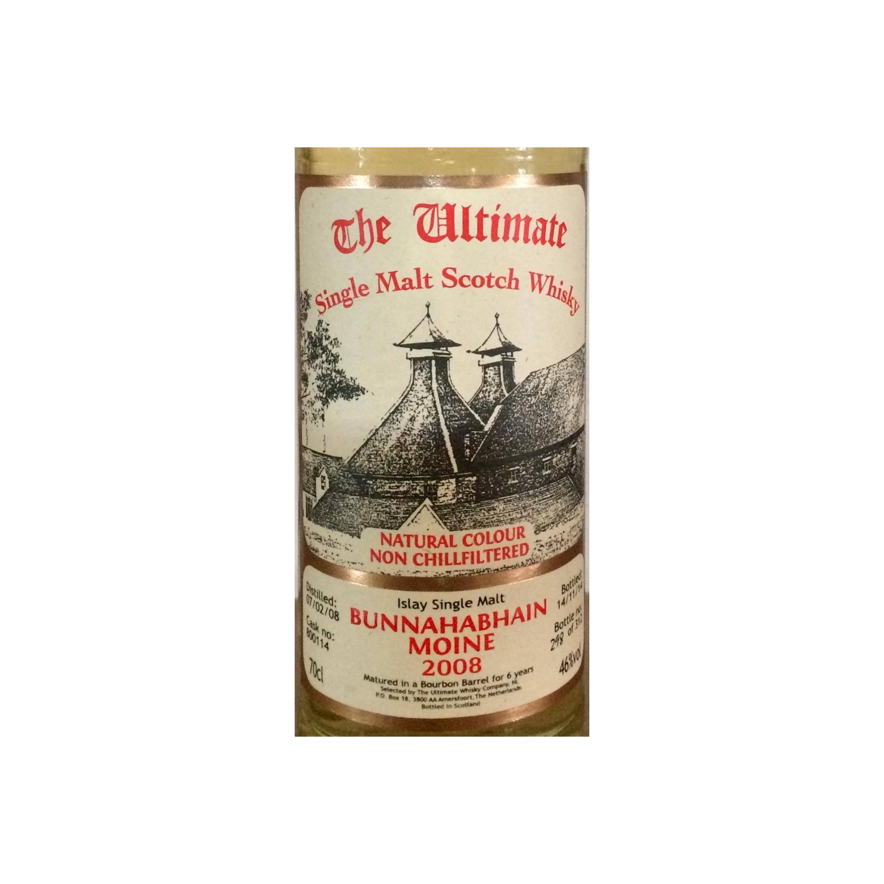 Bunnahabhain The Ultimate 2008 6 Years Single Malt Whisky