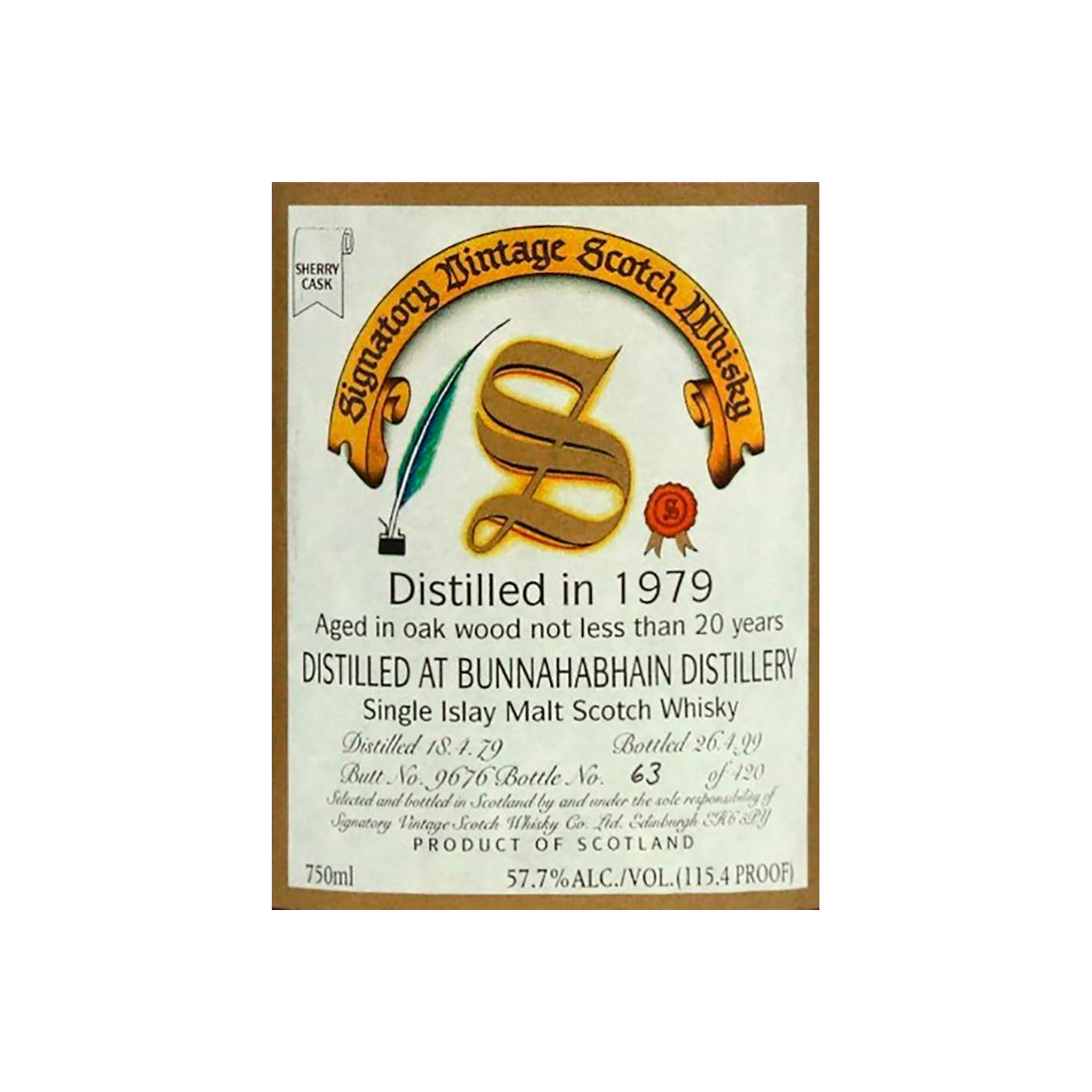 Bunnahabhain Vintage Collection - Dumpy 1979 20 Years Single Malt Whisky 3