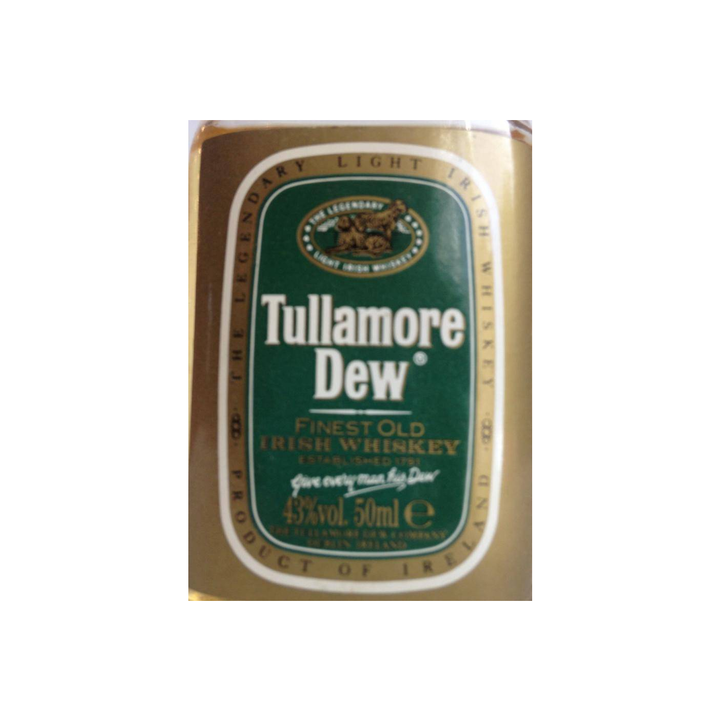 Tullamore Dew Miniature Blended Whisky 3