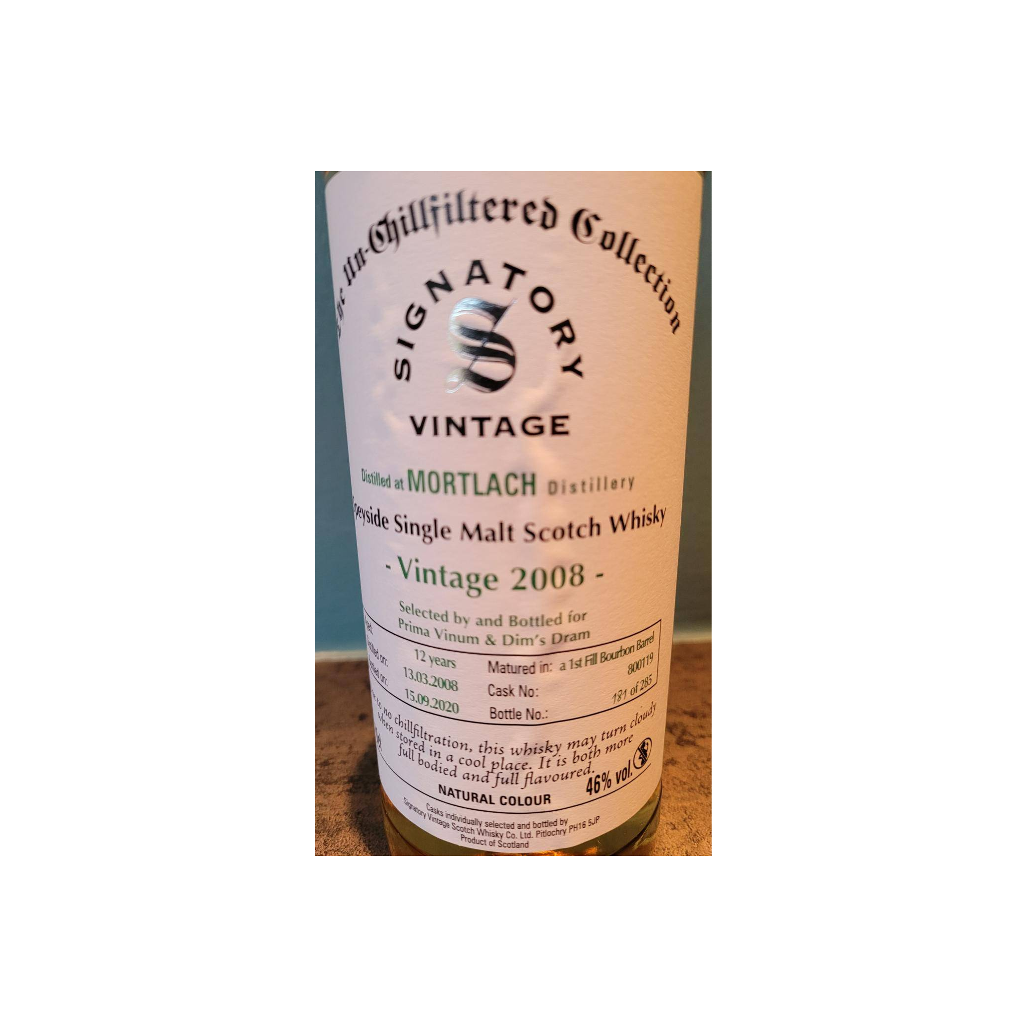 Mortlach The Un-Chillfiltered Collection 2008 12 Years Single Malt Whisky 2