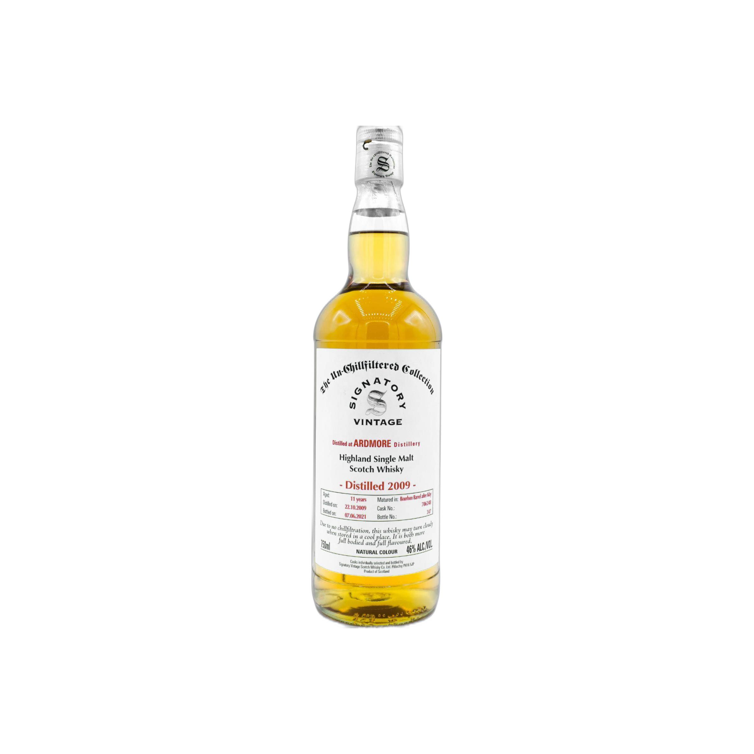 Ardmore The Un-Chillfiltered Collection 2009 11 Years Single Malt Whisky