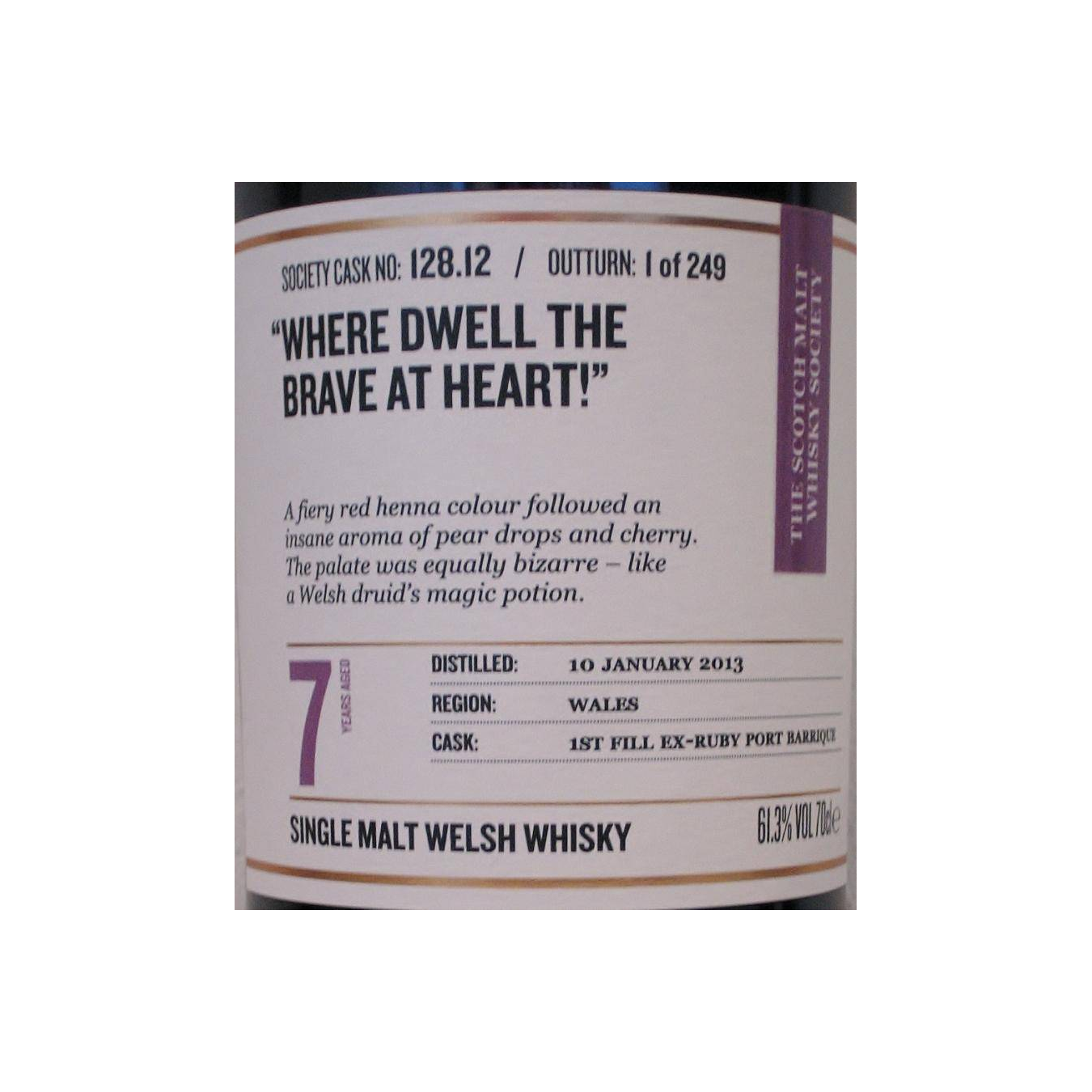 The Scotch Malt Whisky Society 2013 7 Years Single Malt Whisky 3