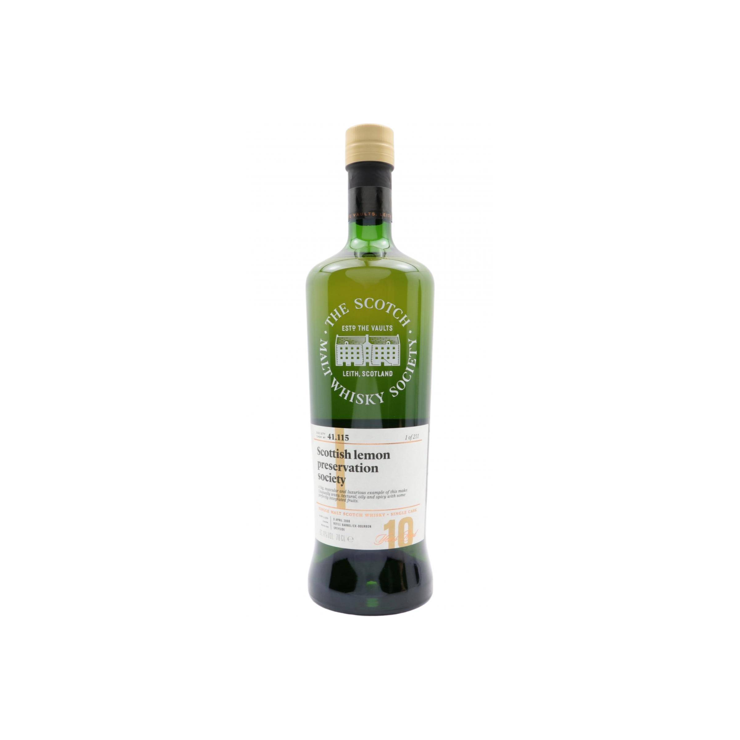 The Scotch Malt Whisky Society 2008 10 Years Single Malt Whisky