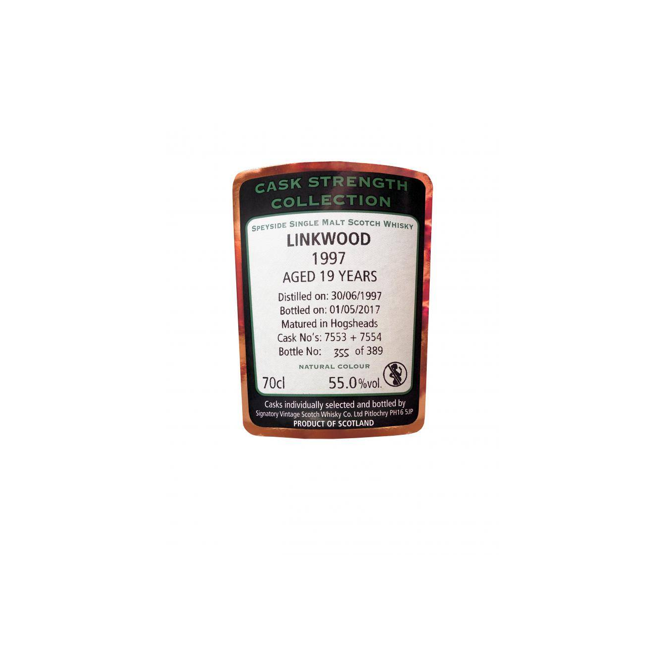 Linkwood Cask Strength Collection 1997 19 Years Single Malt Whisky 3