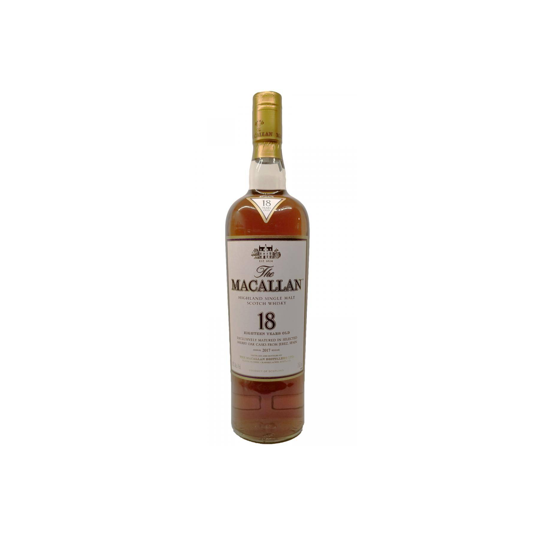 The Macallan Sherry Cask 18 Years Single Malt Whisky