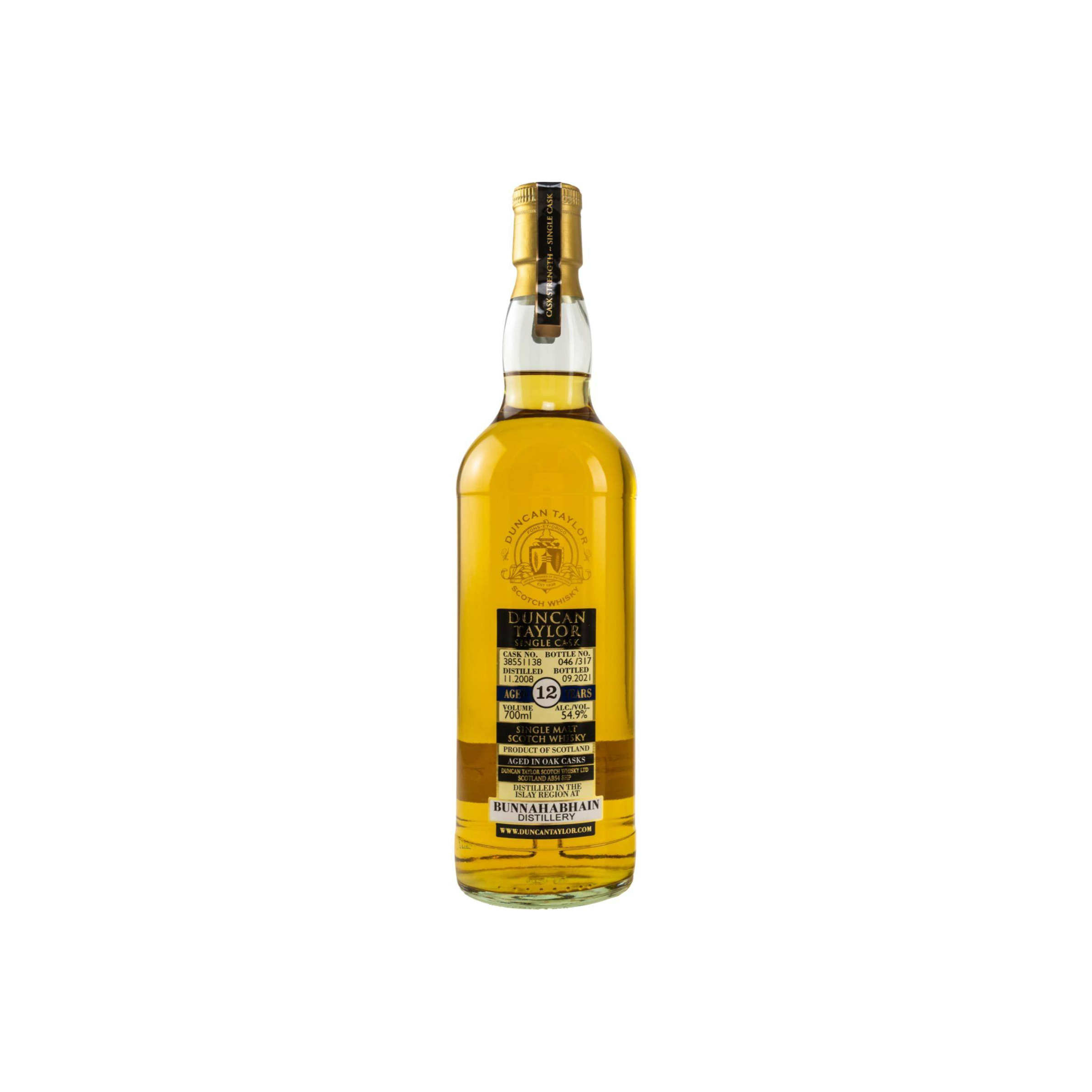 Bunnahabhain Single Cask 2008 12 Years Single Malt Whisky