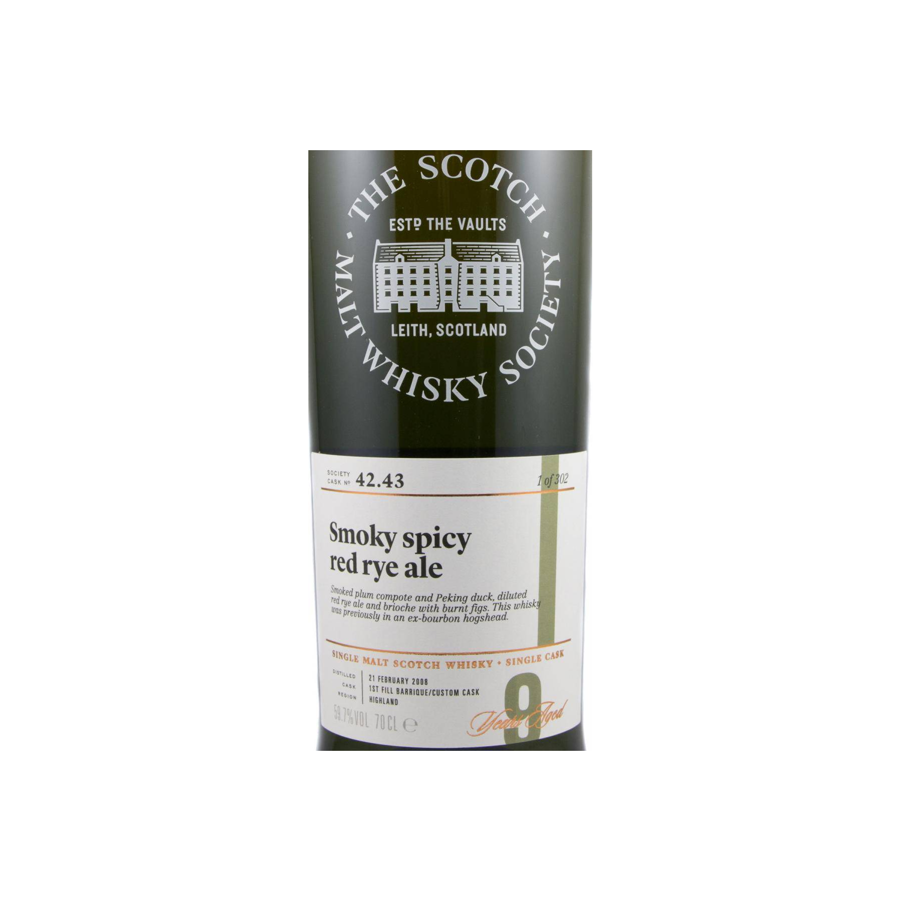 The Scotch Malt Whisky Society 2008 9 Years Single Malt Whisky 2