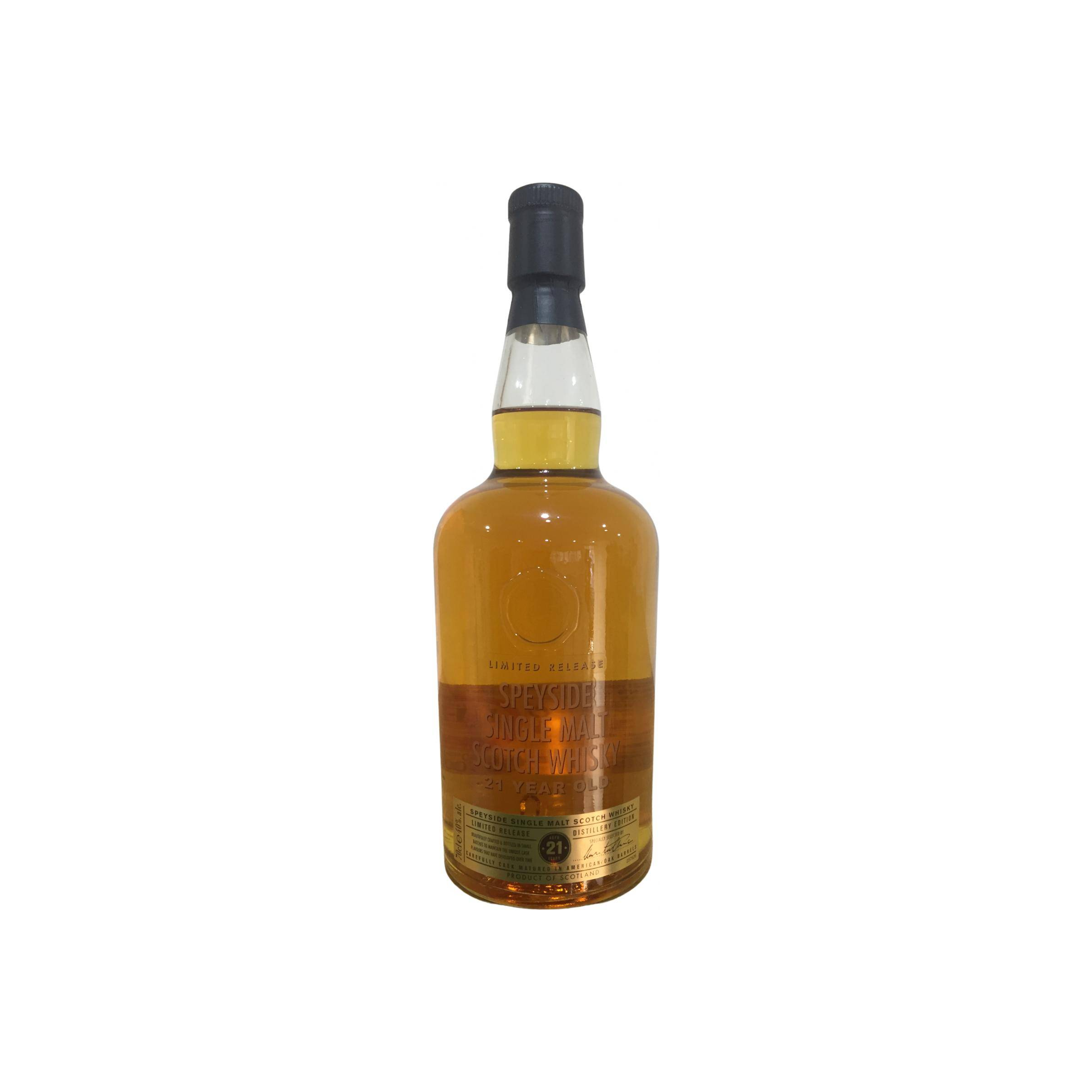 Speyside Single Malt Scotch Whisky 21-year-old