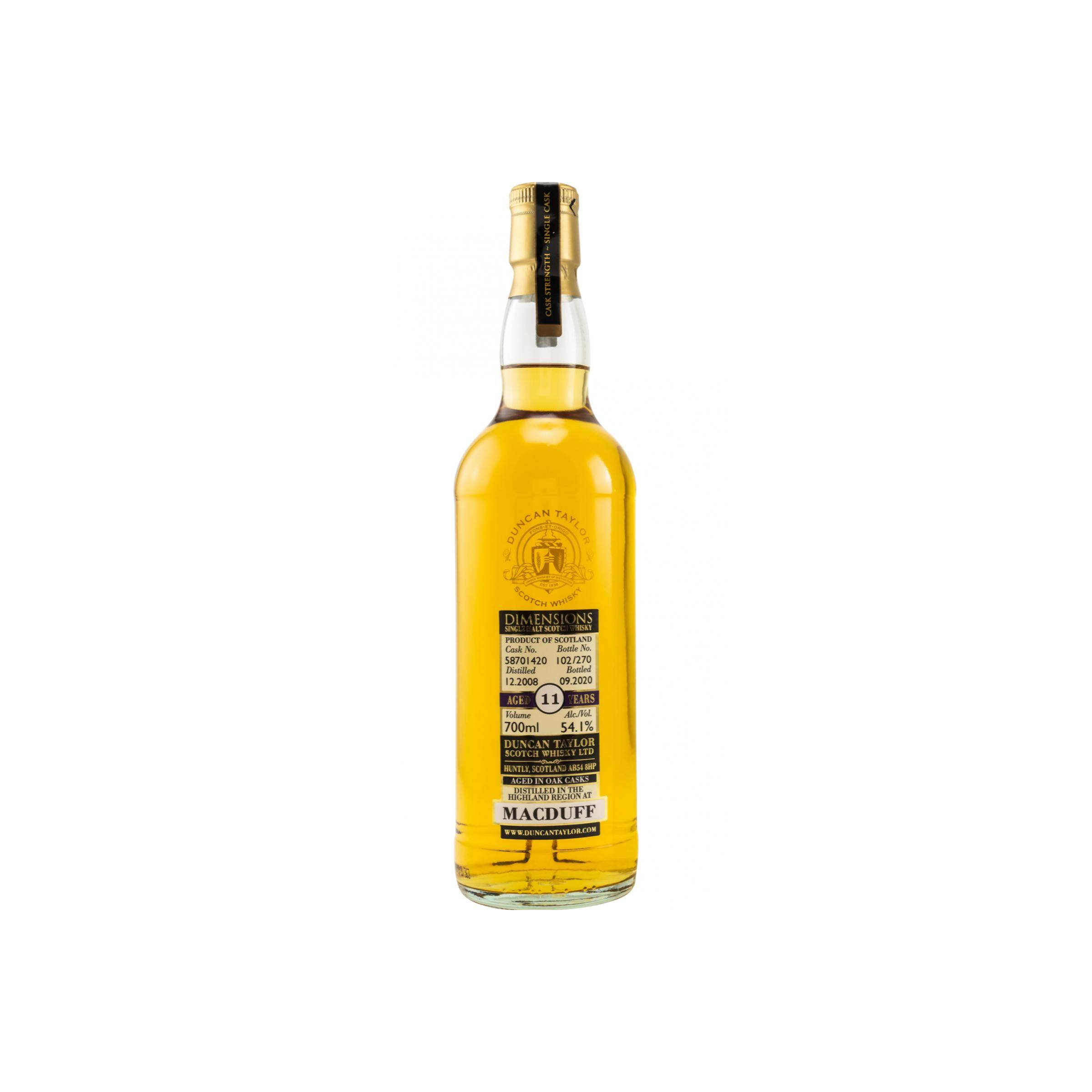 Macduff Dimensions 2008 11 Years Single Malt Whisky
